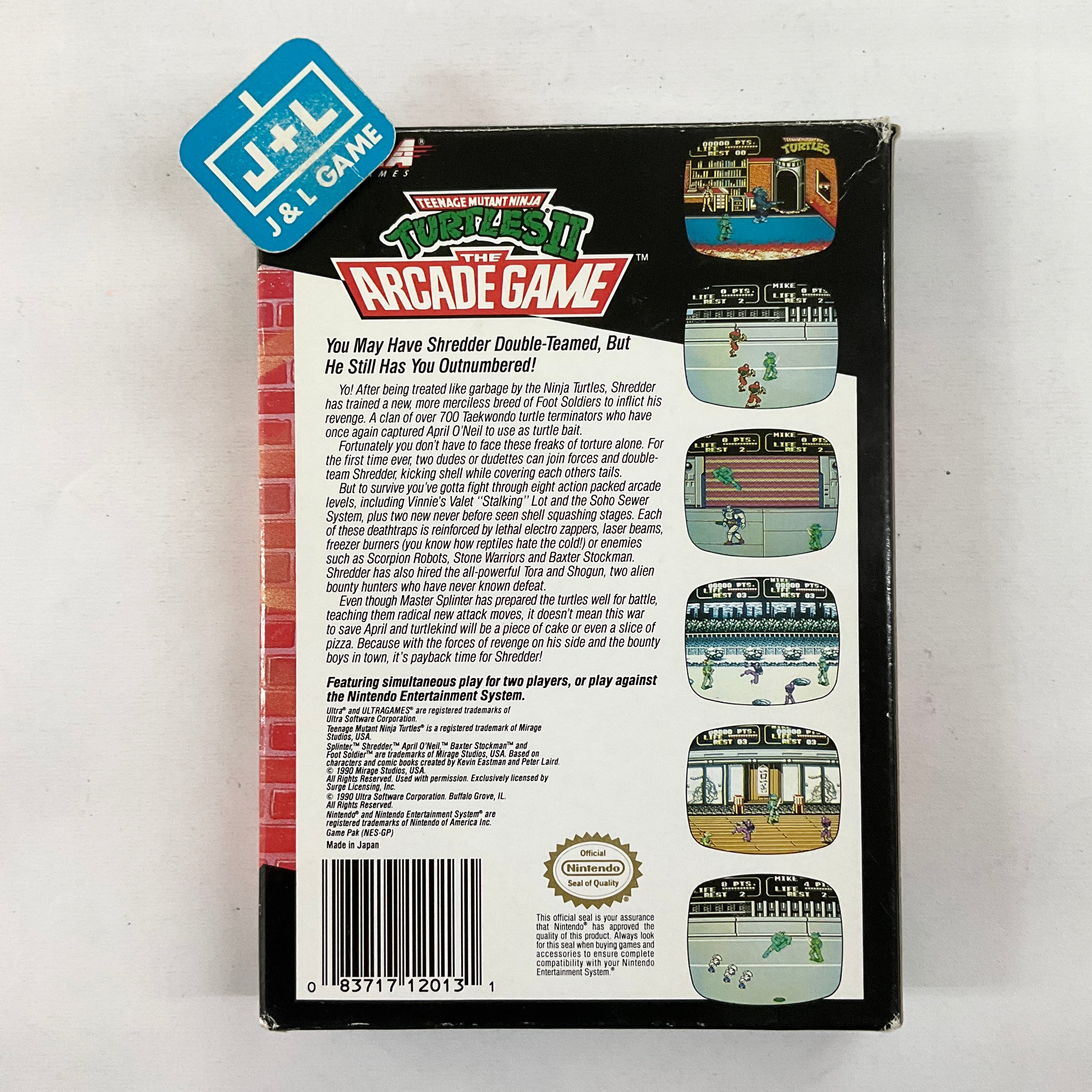 Teenage Mutant Ninja Turtles II: The Arcade Game - (NES) Nintendo Entertainment System [Pre-Owned] Video Games Ultra   