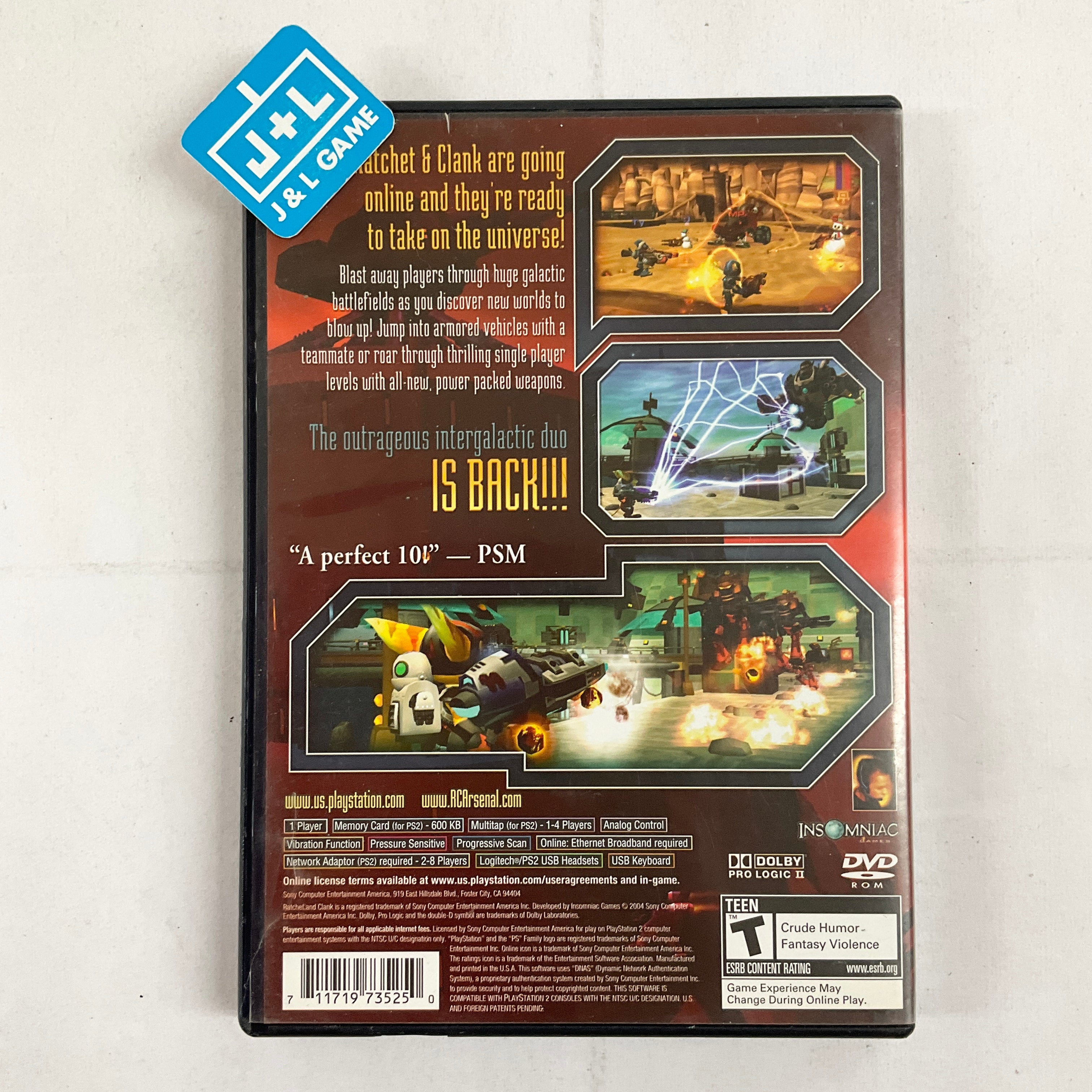 Ratchet & Clank: Up Your Arsenal - (PS2) PlayStation 2 [Pre-Owned] Video Games SCEA   