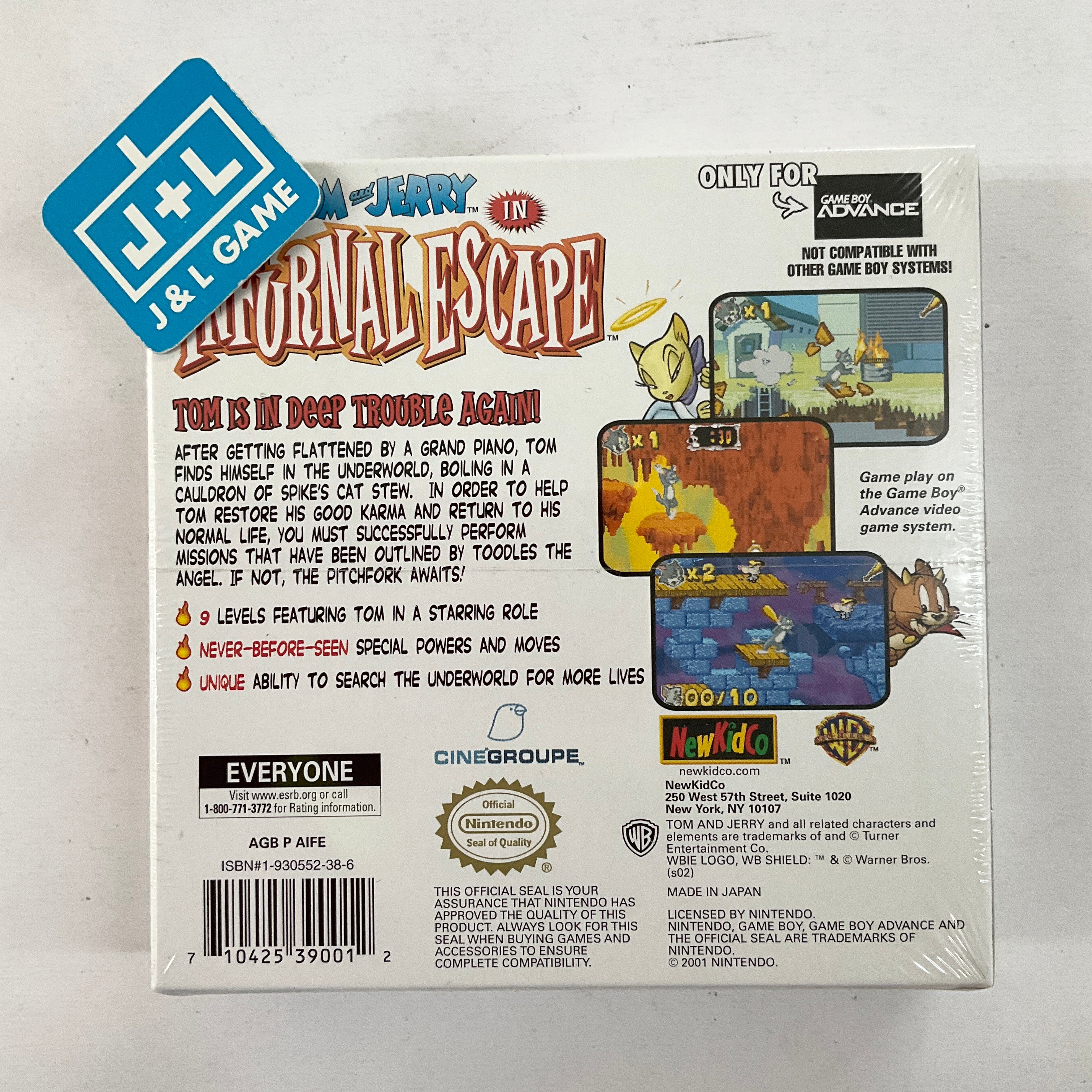 Tom and Jerry in Infurnal Escape - (GBA) Game Boy Advance Video Games NewKidCo   