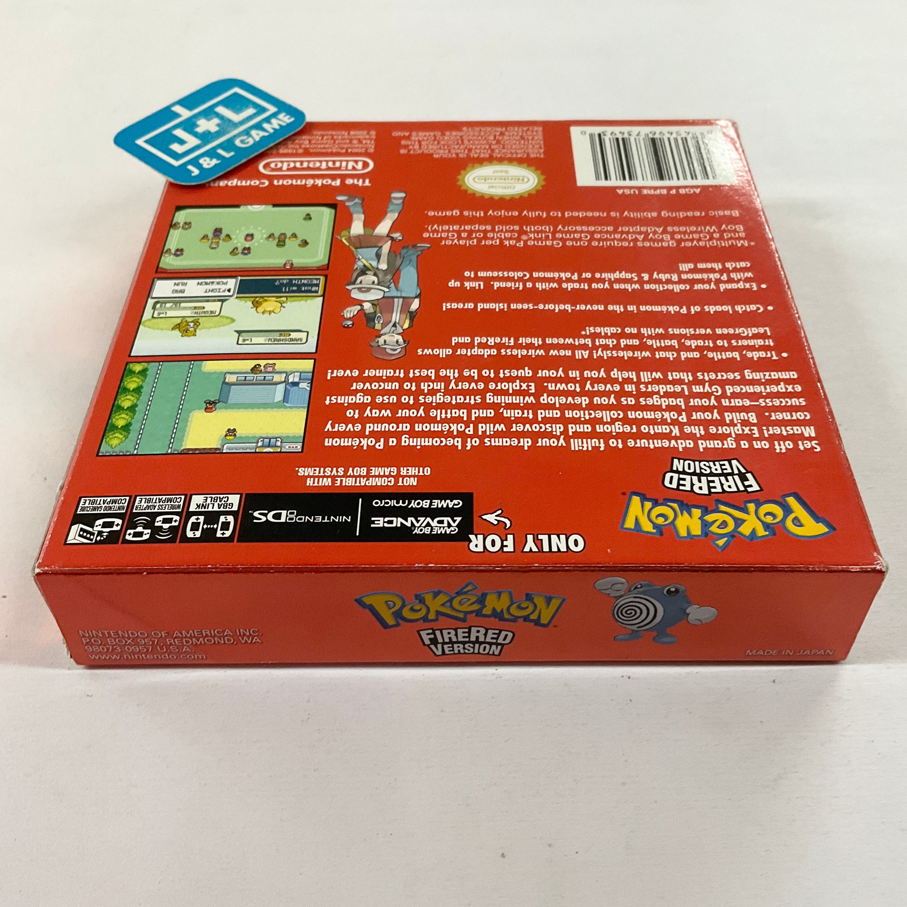 Pokemon FireRed Version (Player's Choice) - (GBA) Game Boy Advance [Pre-Owned] Video Games Nintendo   