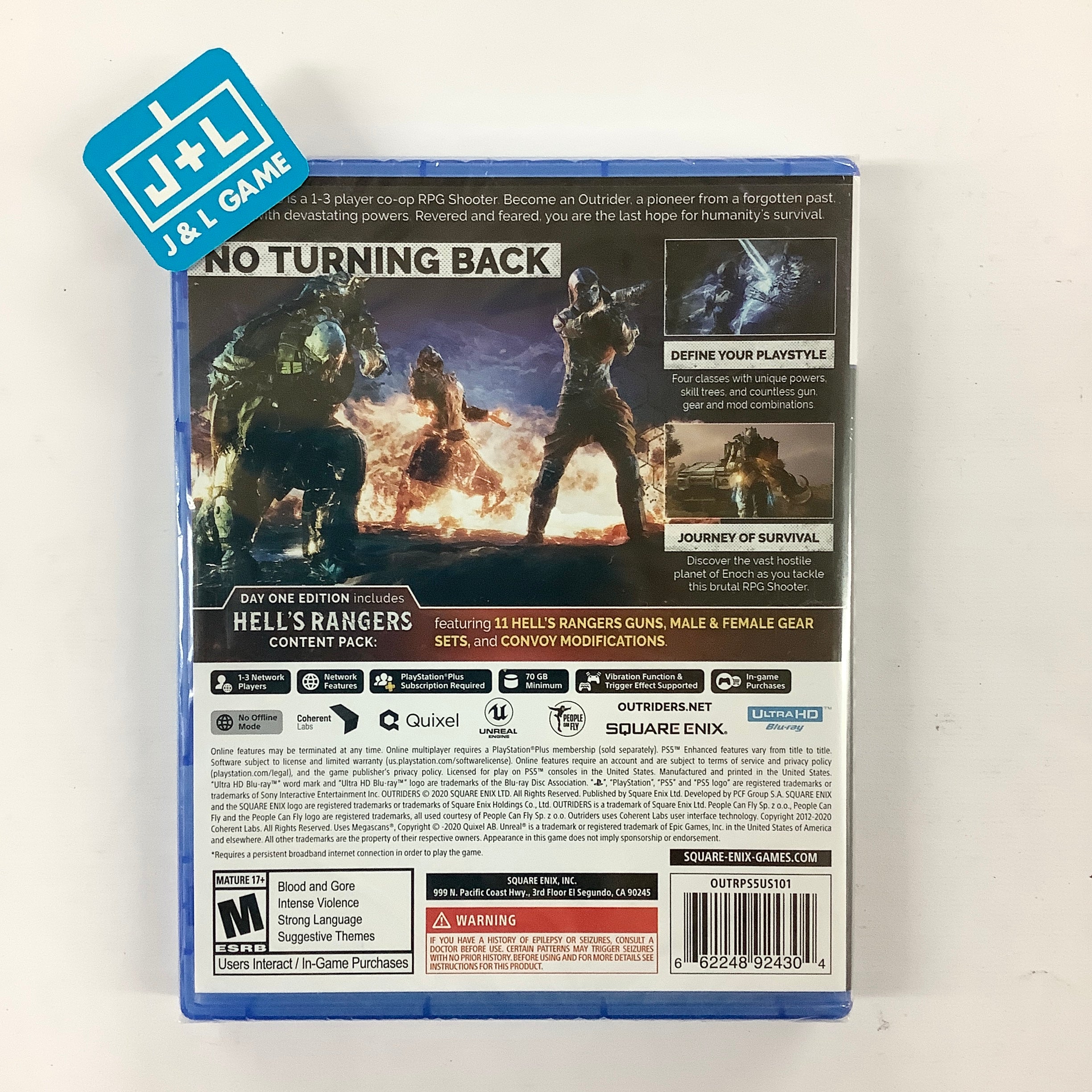 Outriders Day One Edition - (PS5) PlayStation 5 Video Games Square Enix   