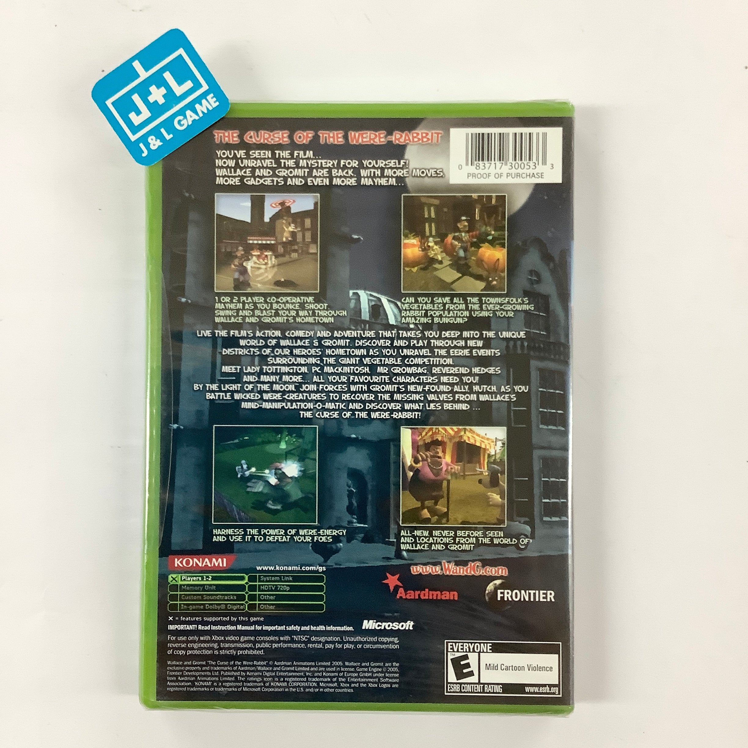 Wallace & Gromit: Curse of the Were-Rabbit - (XB) Xbox Video Games Konami   