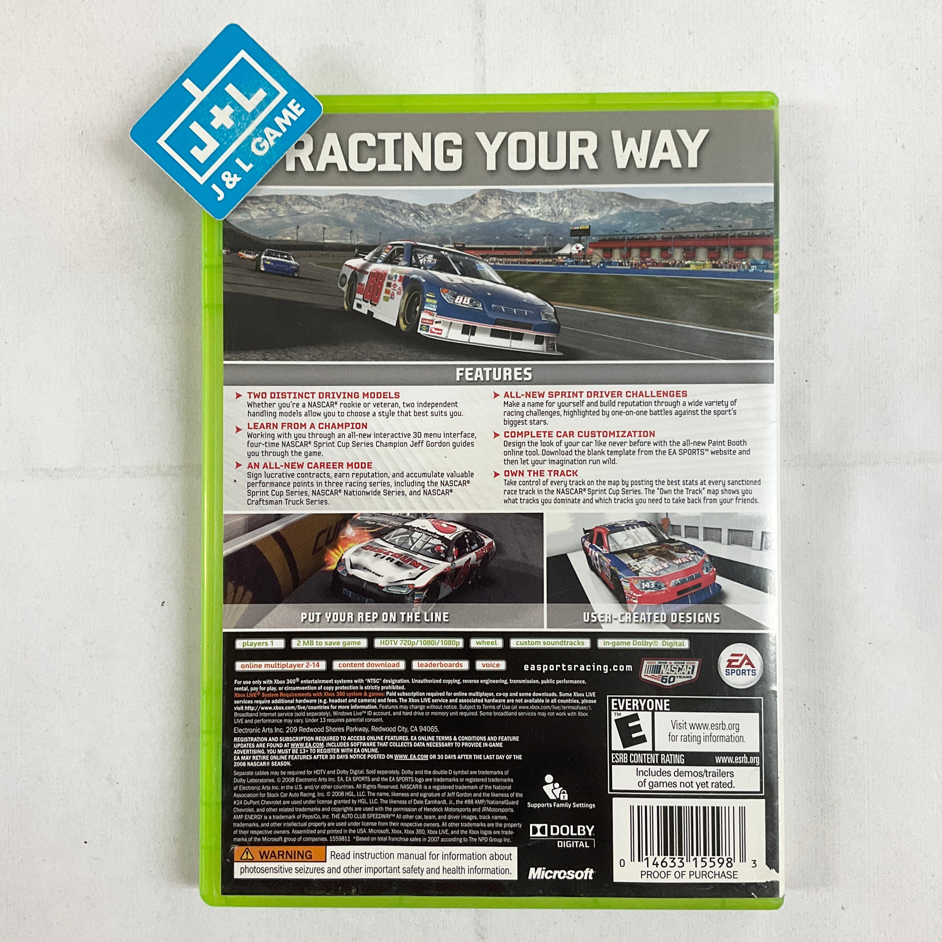 NASCAR 09 - Xbox 360 [Pre-Owned] Video Games EA Sports   