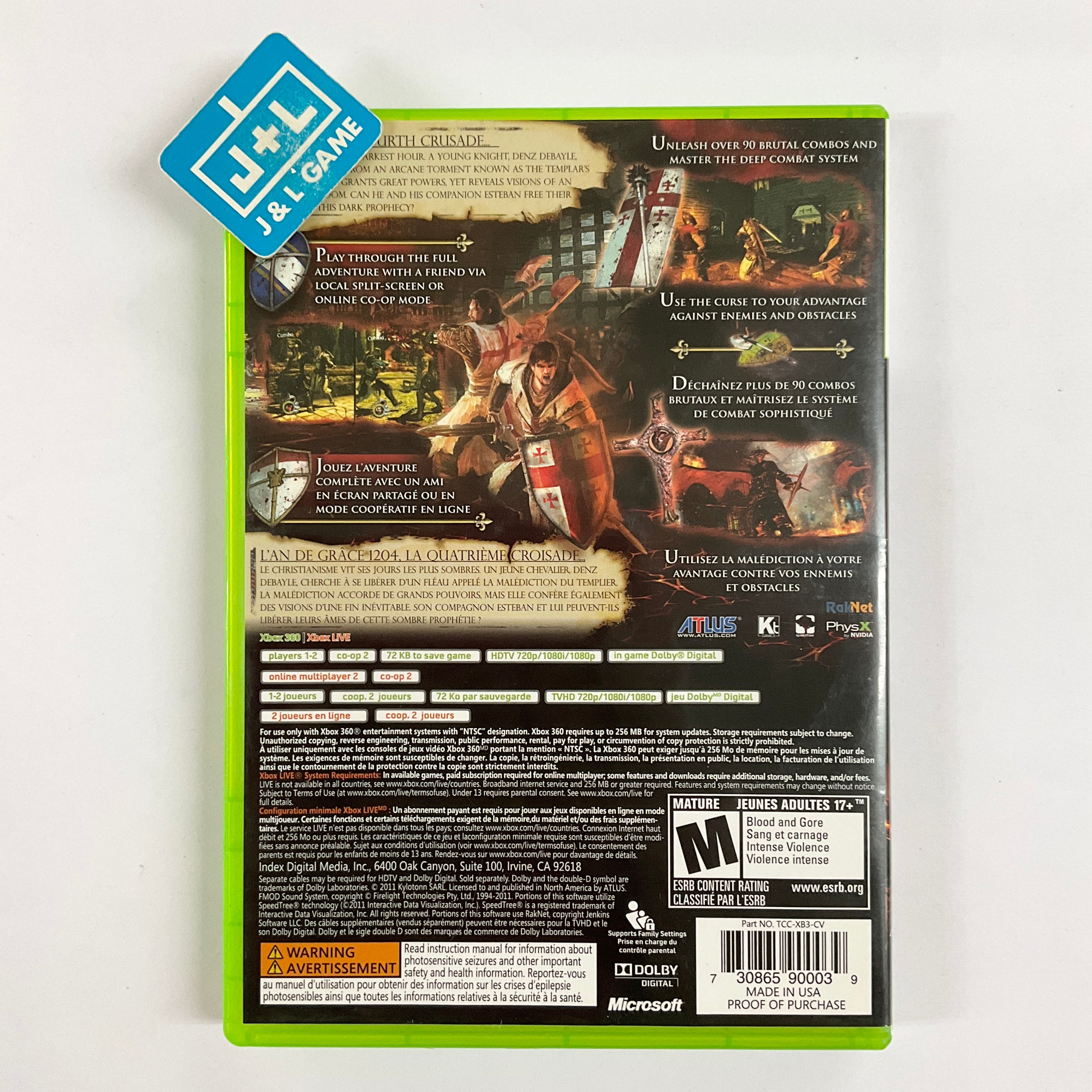 The Cursed Crusade - Xbox 360 [Pre-Owned] Video Games Atlus   