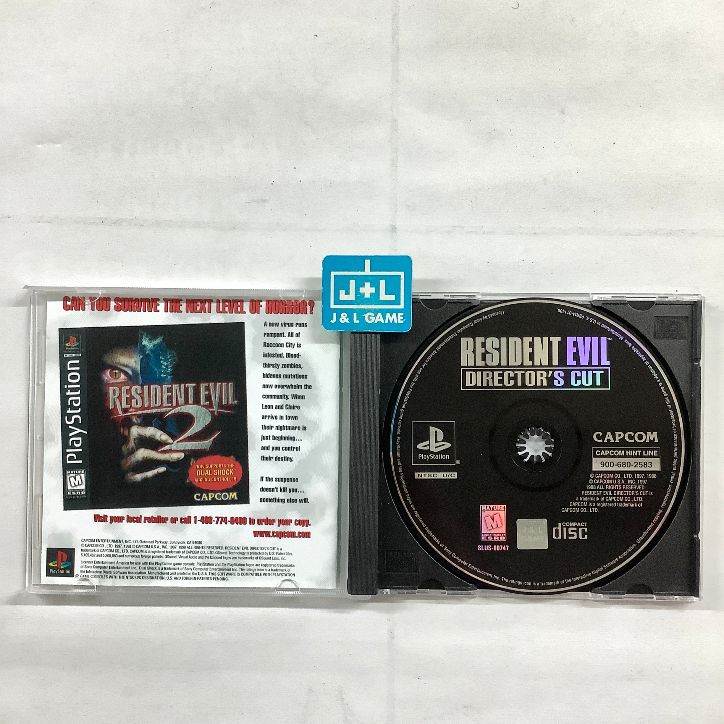 Resident Evil: Director's Cut (Greatest Hits) - (PS1) PlayStation 1 [Pre-Owned] Video Games Capcom   