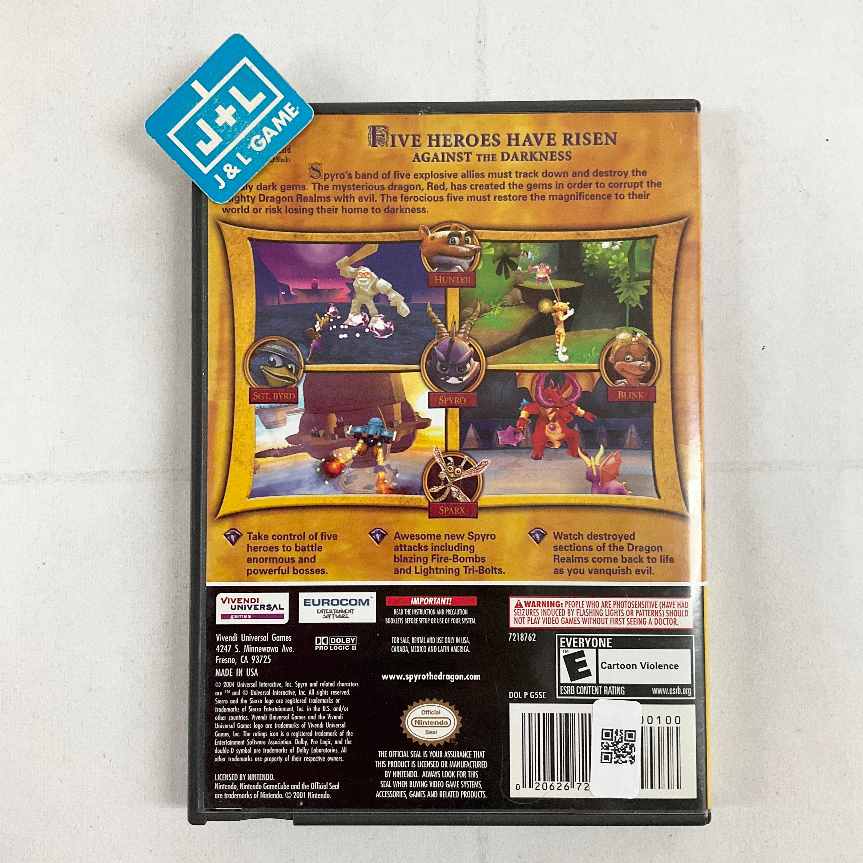 Spyro: A Hero's Tail (Player's Choice) - (GC) GameCube [Pre-Owned] Video Games Vivendi Universal   