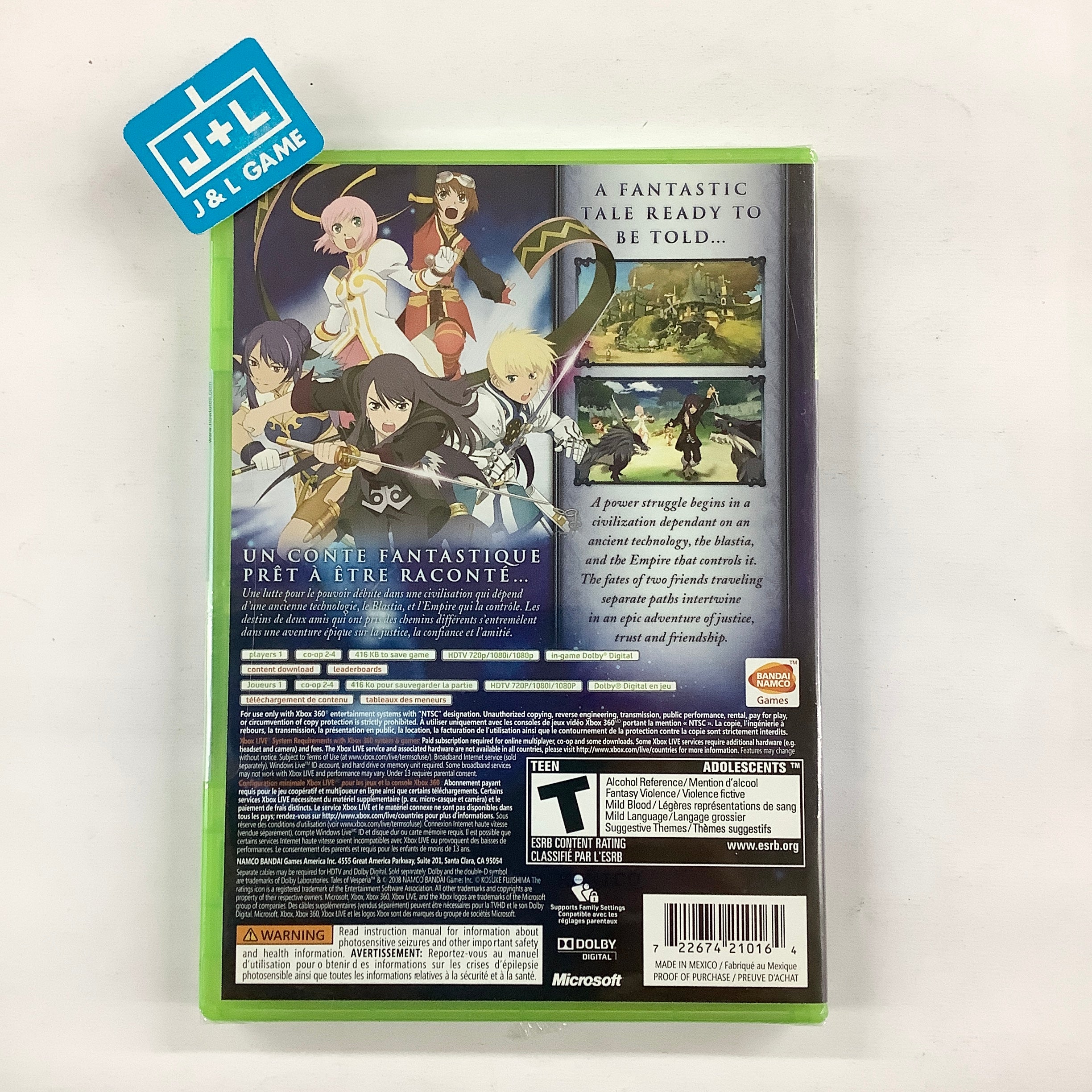 Tales of Vesperia - Xbox 360 Video Games Namco Bandai Games   