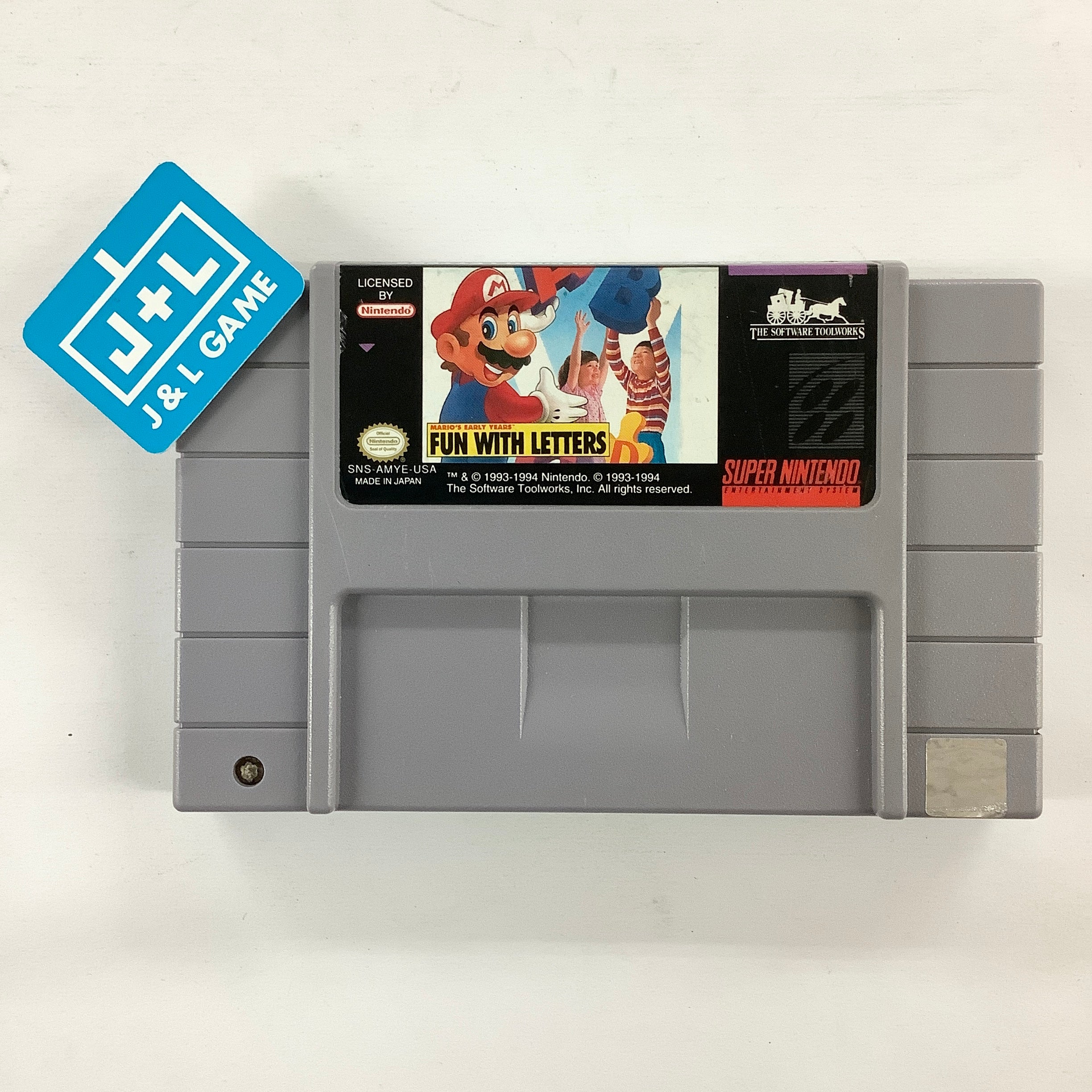 Mario's Early Years: Fun with Letters - (SNES) Super Nintendo [Pre-Owned] Video Games Software Toolworks   