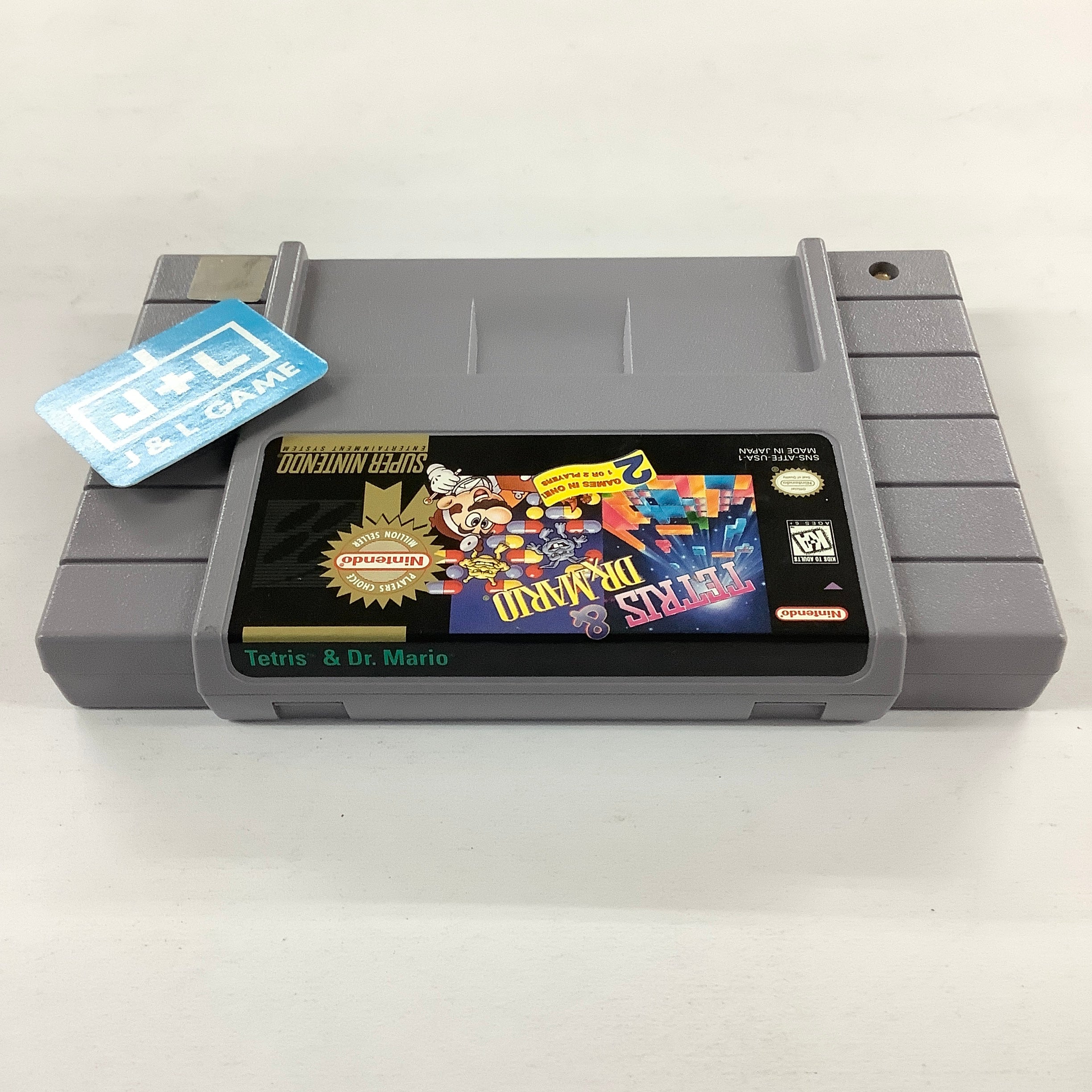 Tetris & Dr. Mario (Player's Choice) - (SNES) Super Nintendo [Pre-Owned] Video Games Nintendo   