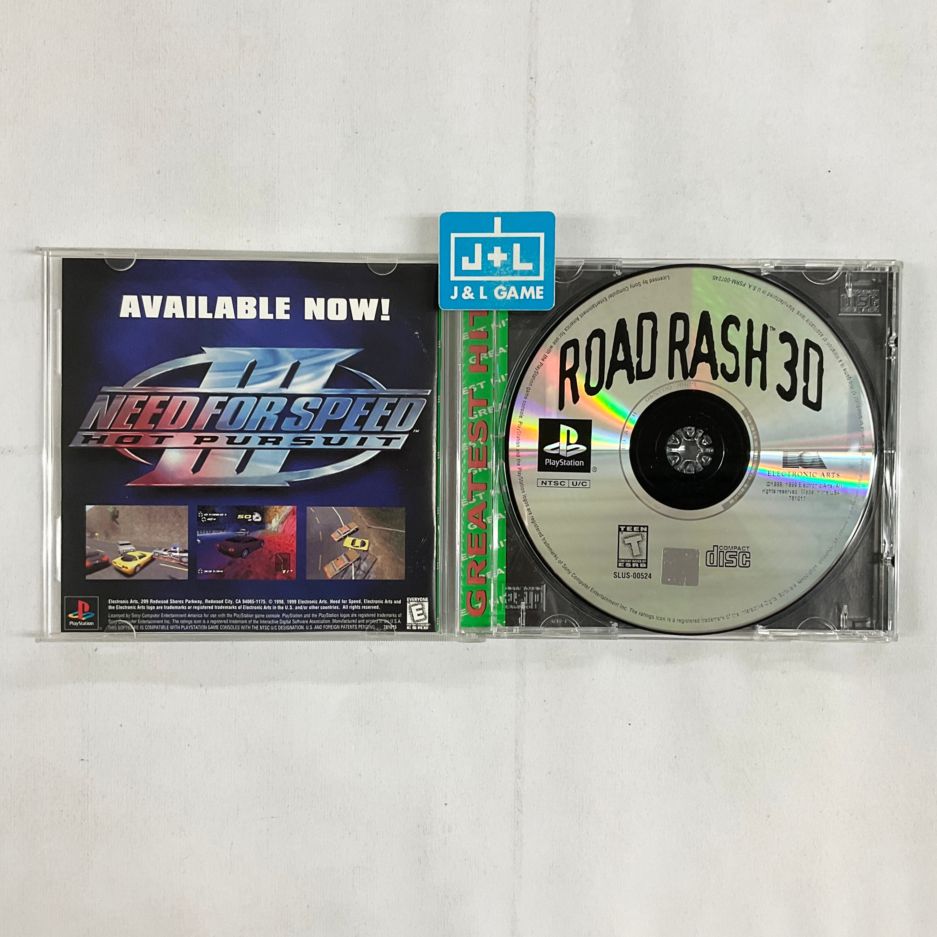 Road Rash 3D (Greatest Hits) - (PS1) Playstation 1 [Pre-Owned] Video Games Electronic Arts   