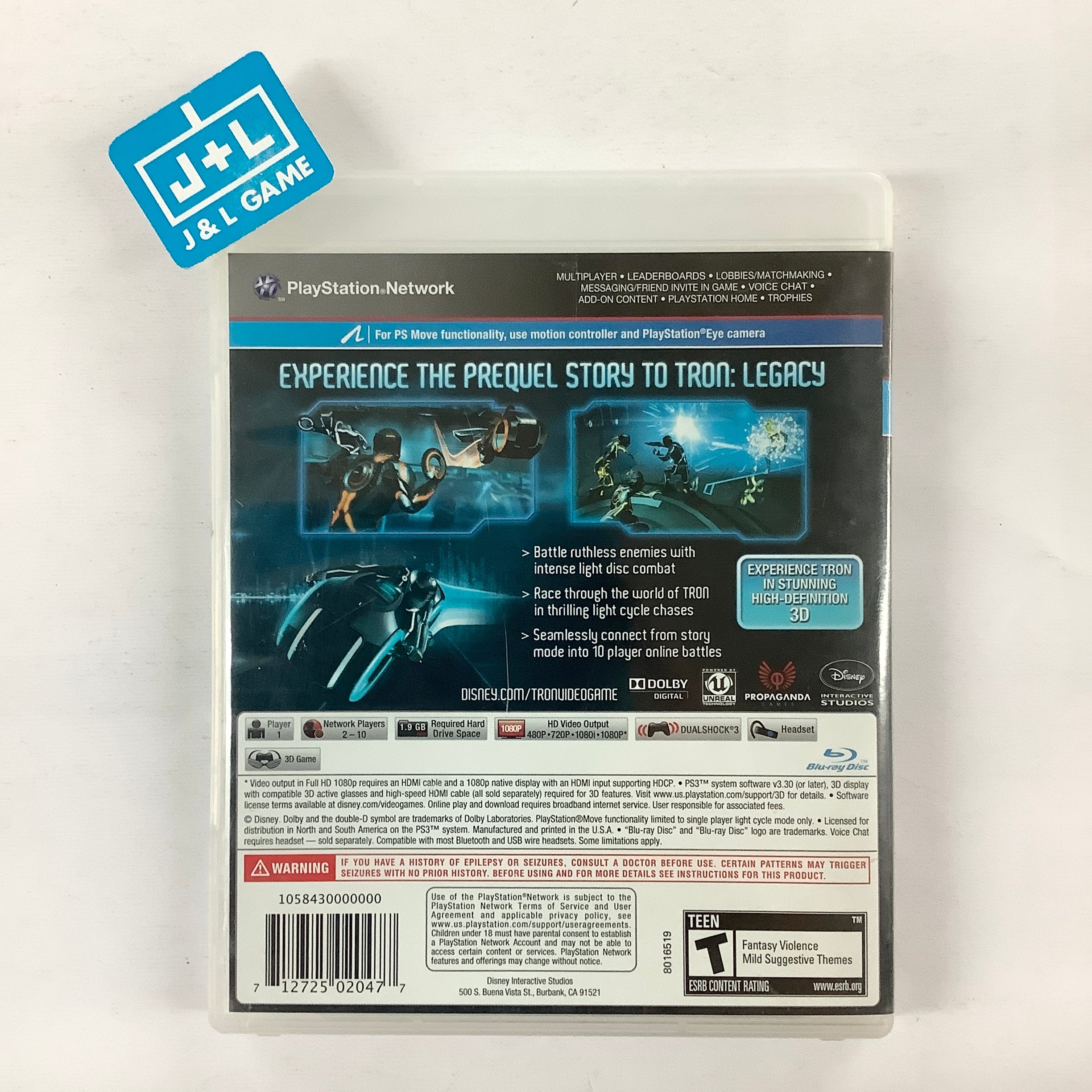 TRON: Evolution - (PS3) PlayStation 3 [Pre-Owned] Video Games Disney Interactive Studios   