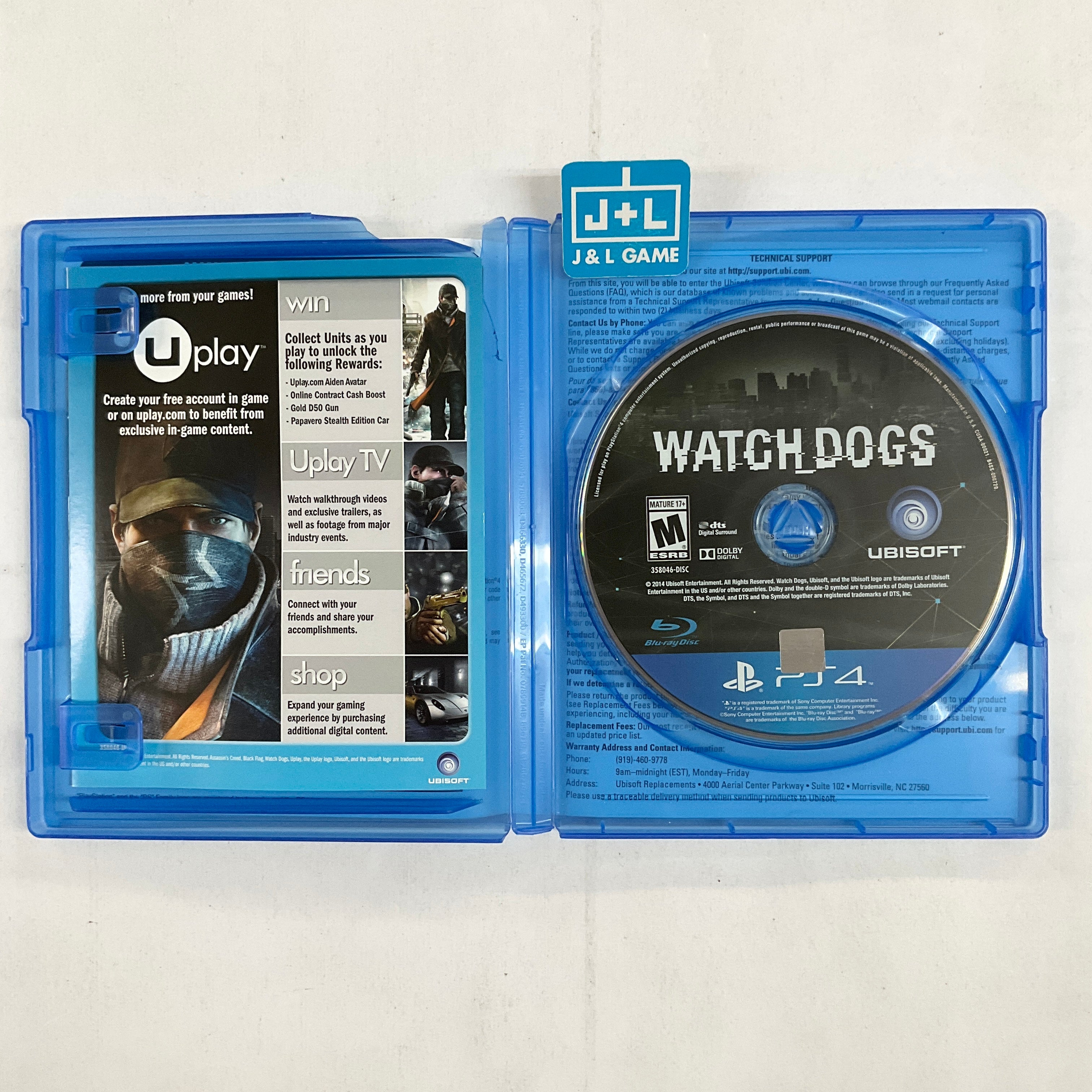 Watch Dogs - (PS4) PlayStation 4 [Pre-Owned] Video Games Ubisoft   