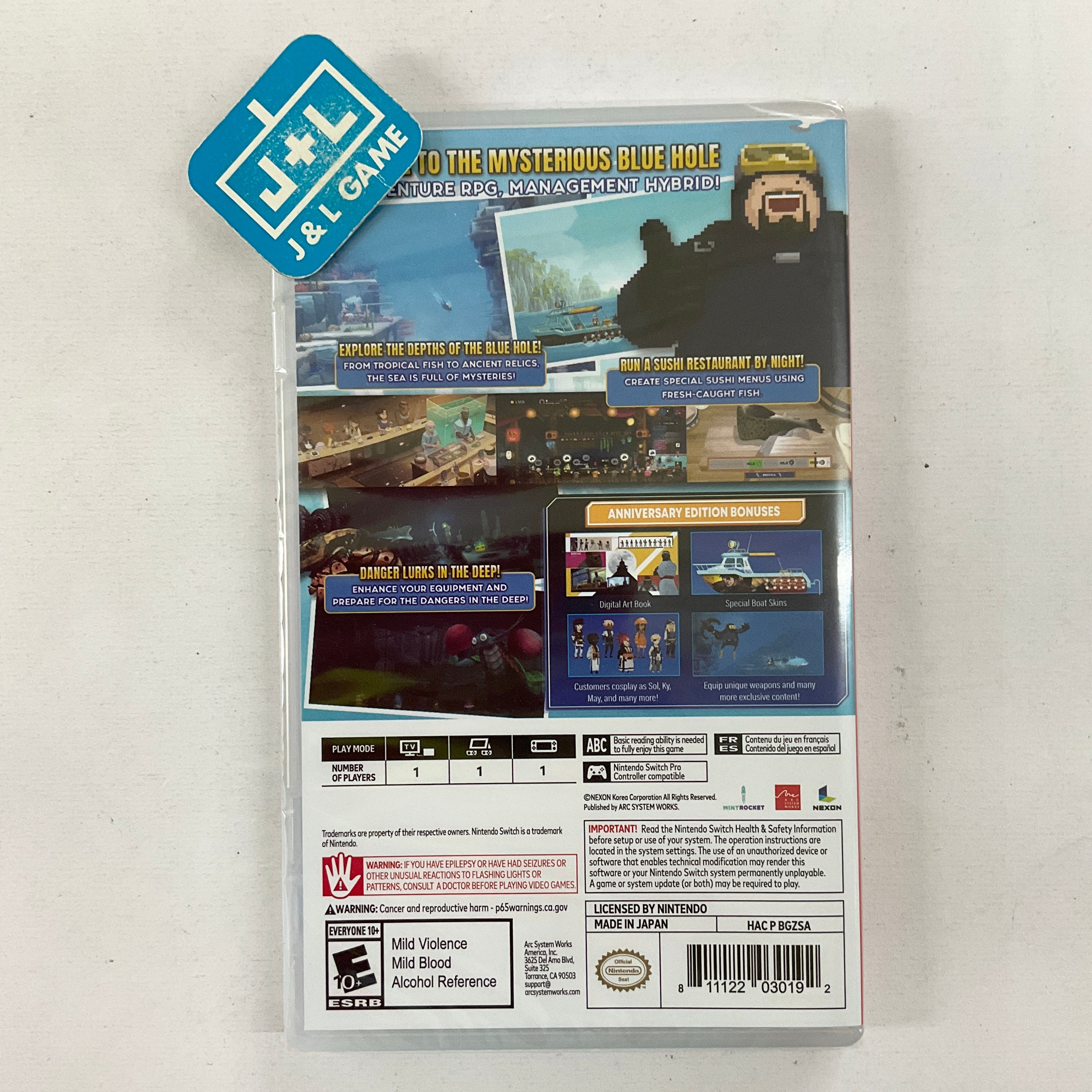 DAVE THE DIVER: Anniversary Edition - (NSW) Nintendo Switch Video Games Arc System Works   