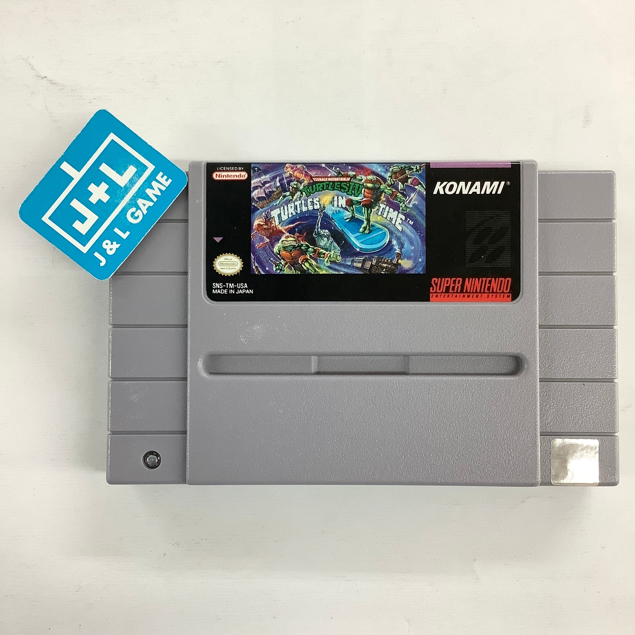 Teenage Mutant Ninja Turtles IV: Turtles in Time - (SNES) Super Nintendo [Pre-Owned] Video Games Konami   