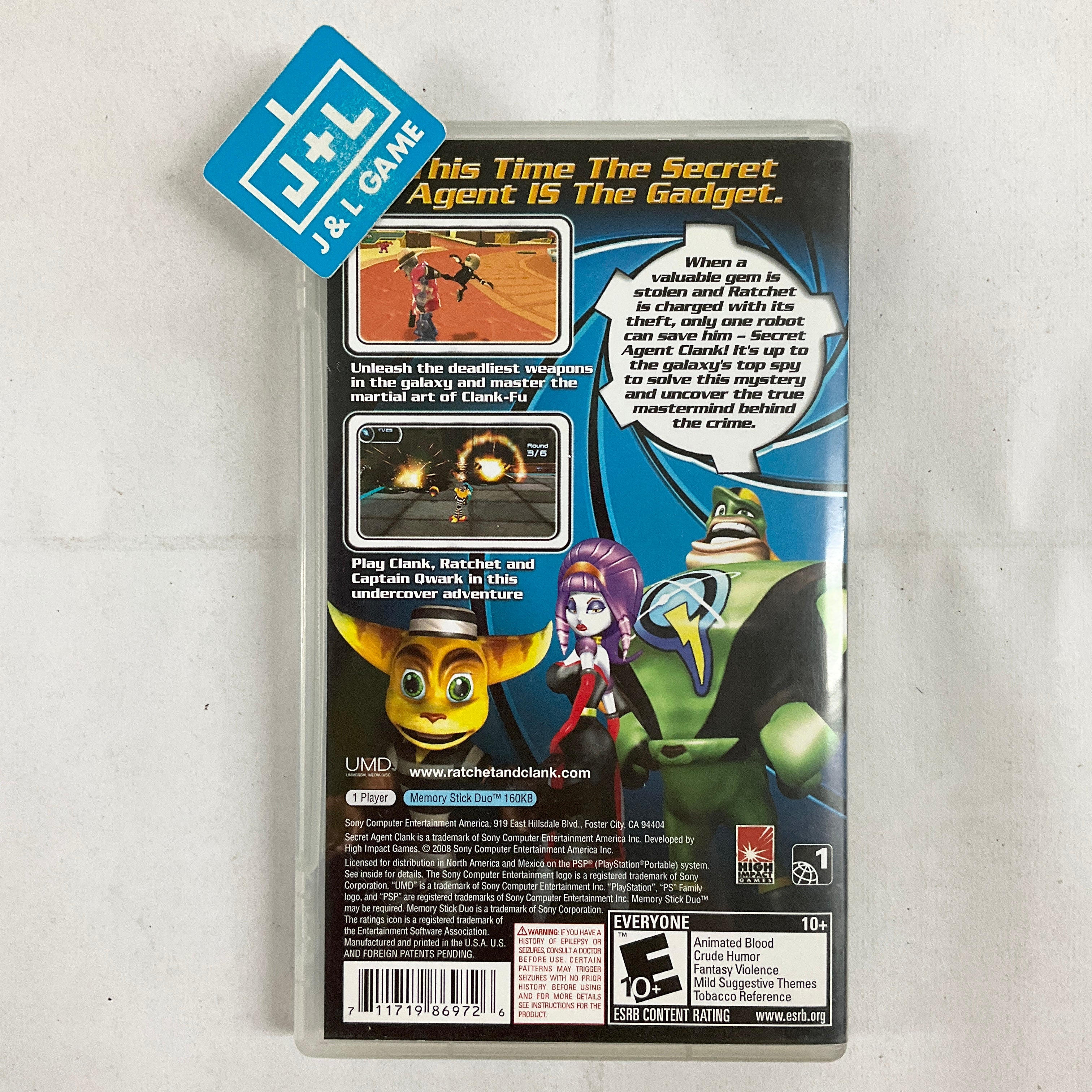 Secret Agent Clank - Sony PSP [Pre-Owned] Video Games SCEA   