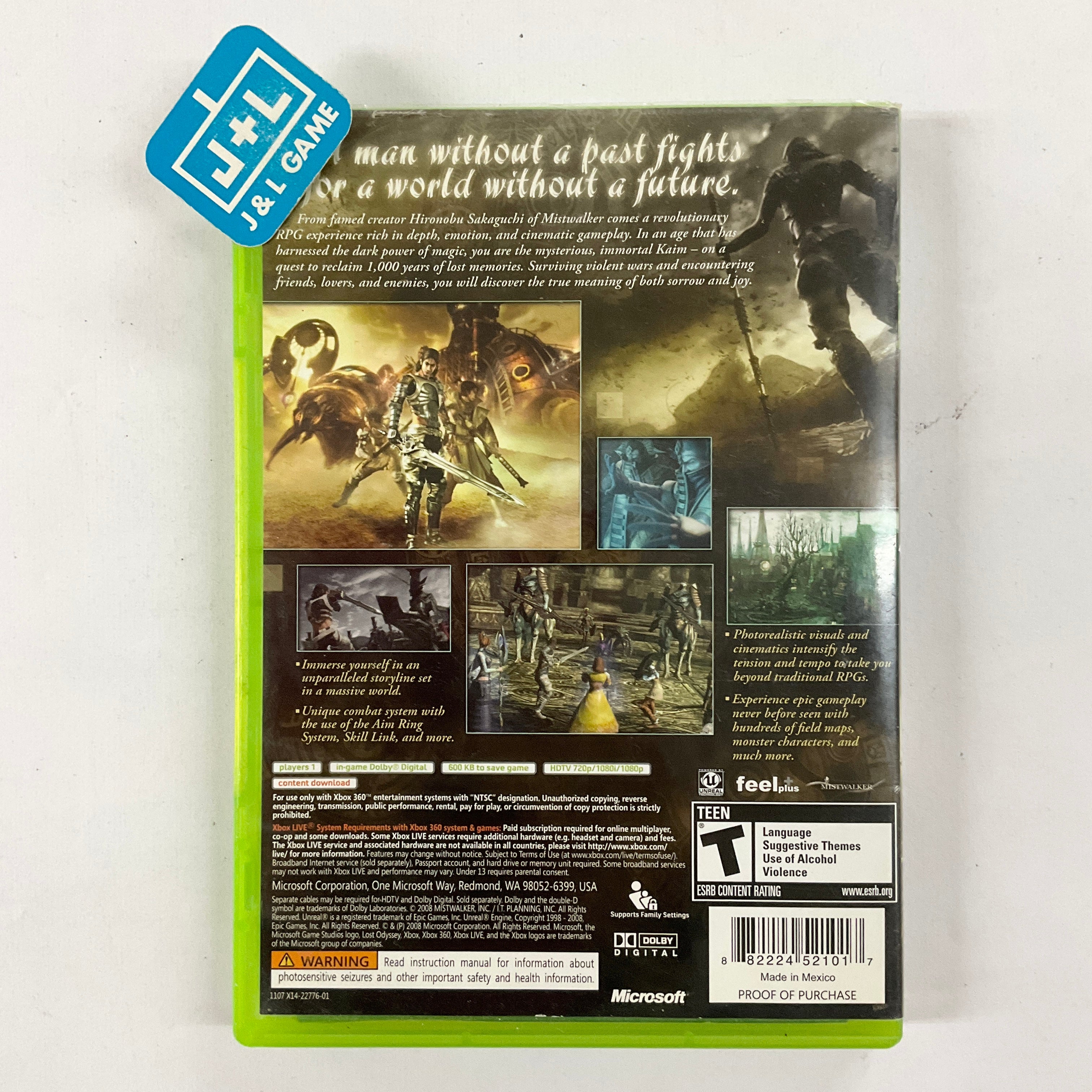 Lost Odyssey - Xbox 360 [Pre-Owned] Video Games Microsoft Game Studios   