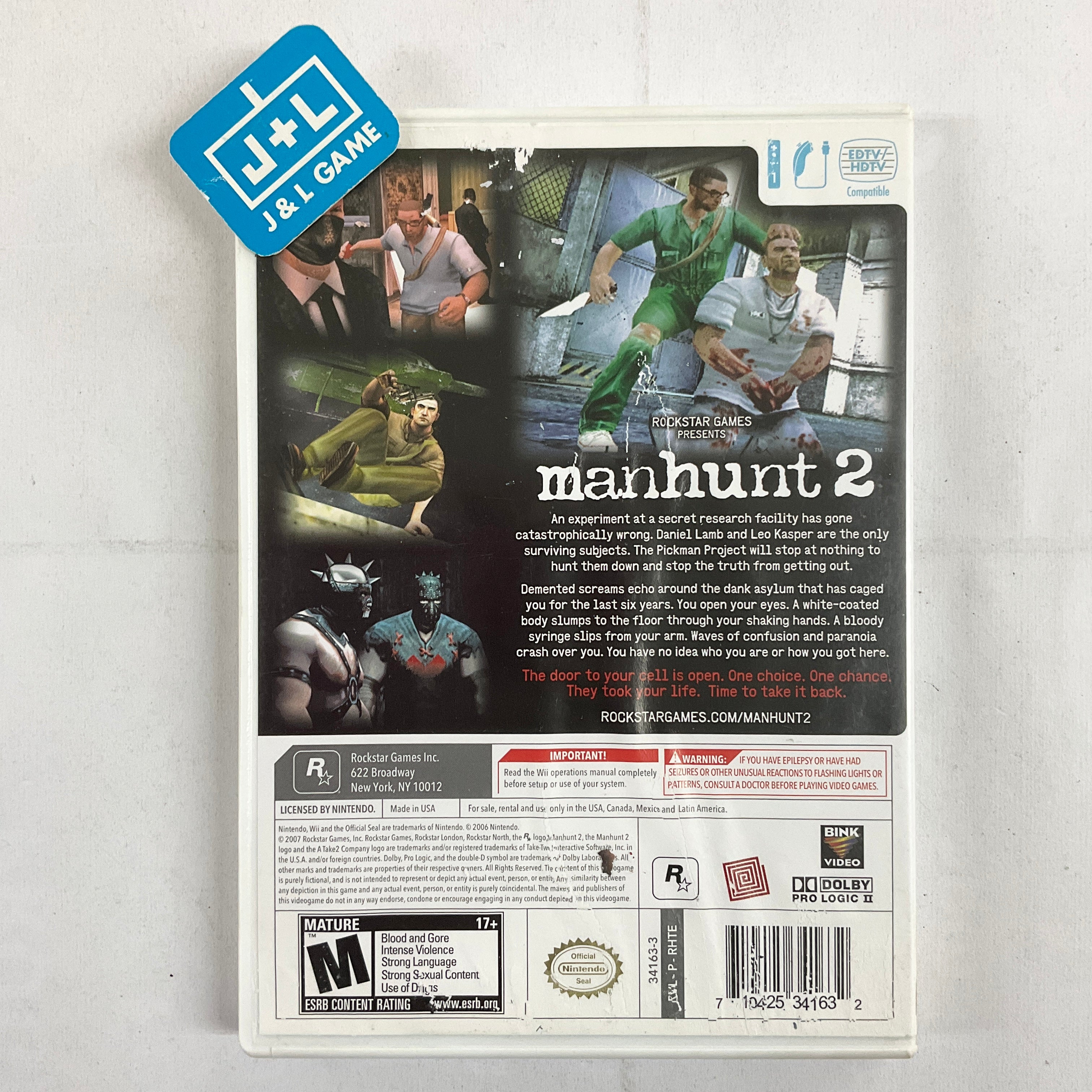 Manhunt 2 - Nintendo Wii [Pre-Owned] Video Games Rockstar Games   