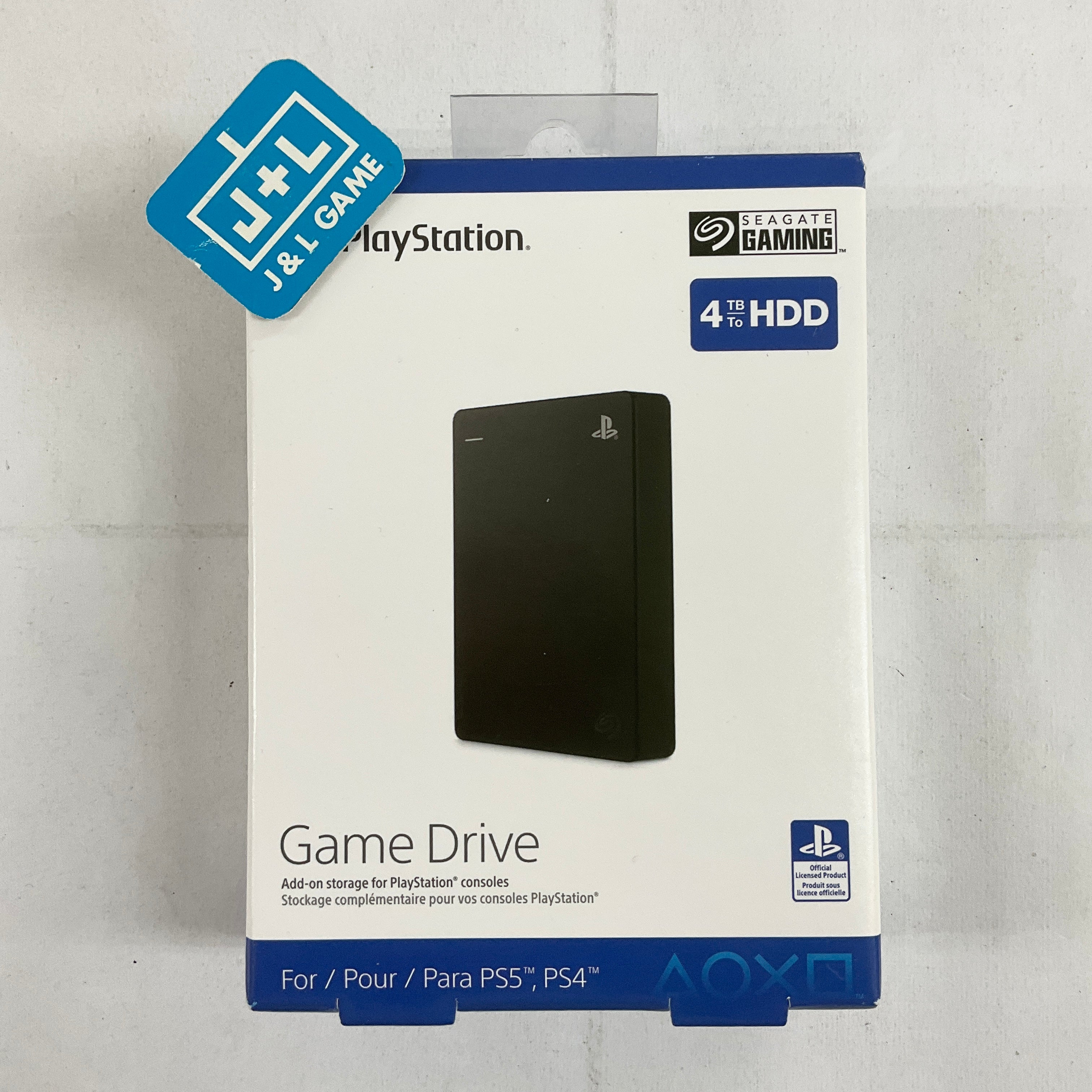 Seagate Game Drive for Playstation Consoles 4TB External Hard Drive - (PS5) Playstation 5 Accessories Seagate   