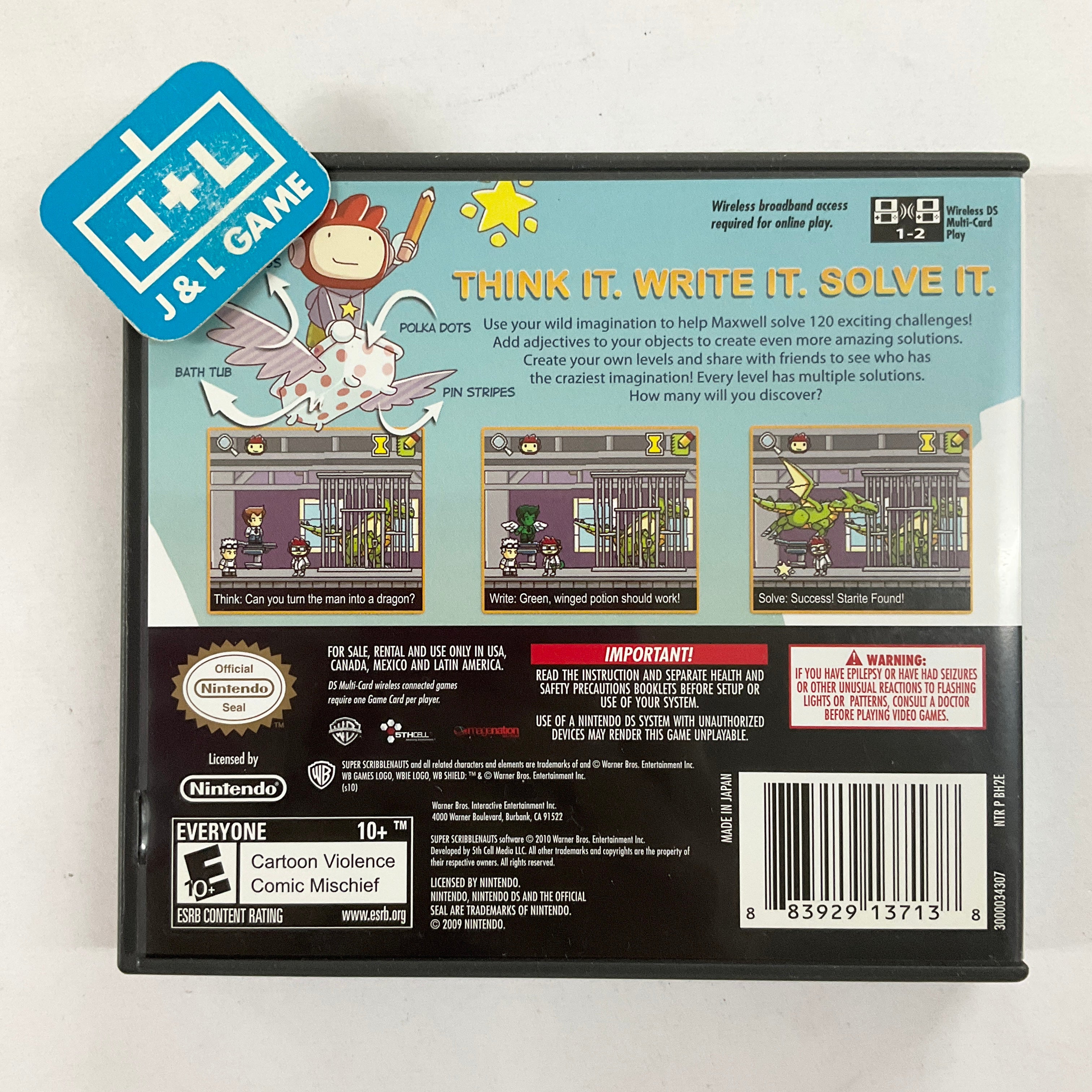 Super Scribblenauts - (NDS) Nintendo DS [Pre-Owned] Video Games Warner Bros. Interactive Entertainment   