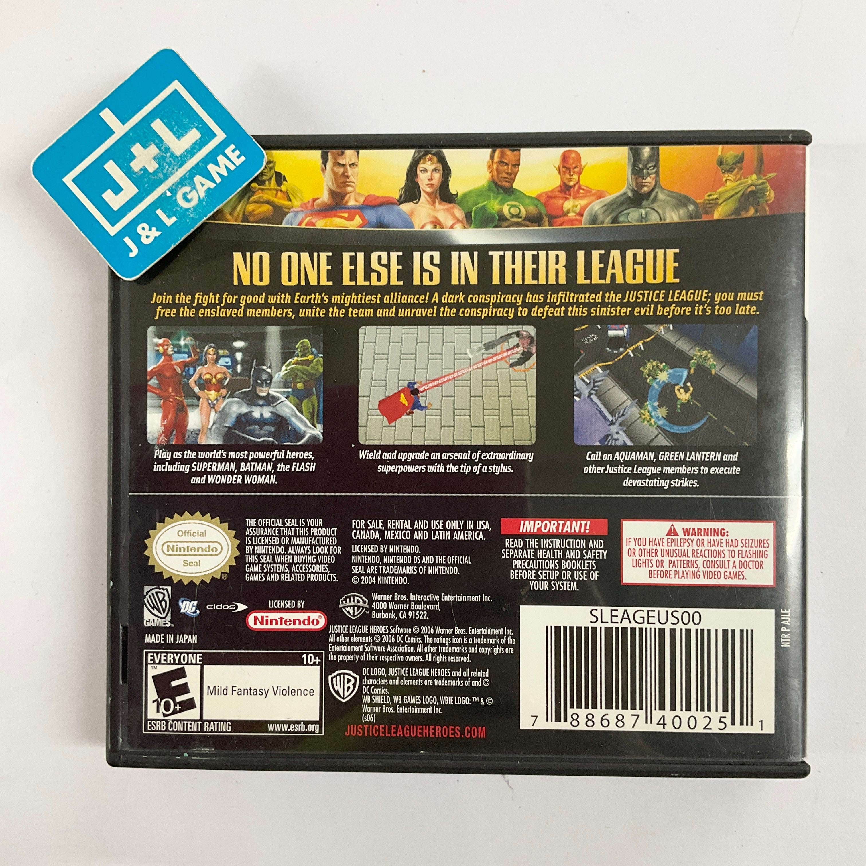 Justice League Heroes - (NDS) Nintendo DS [Pre-Owned] Video Games Warner Bros. Interactive Entertainment   