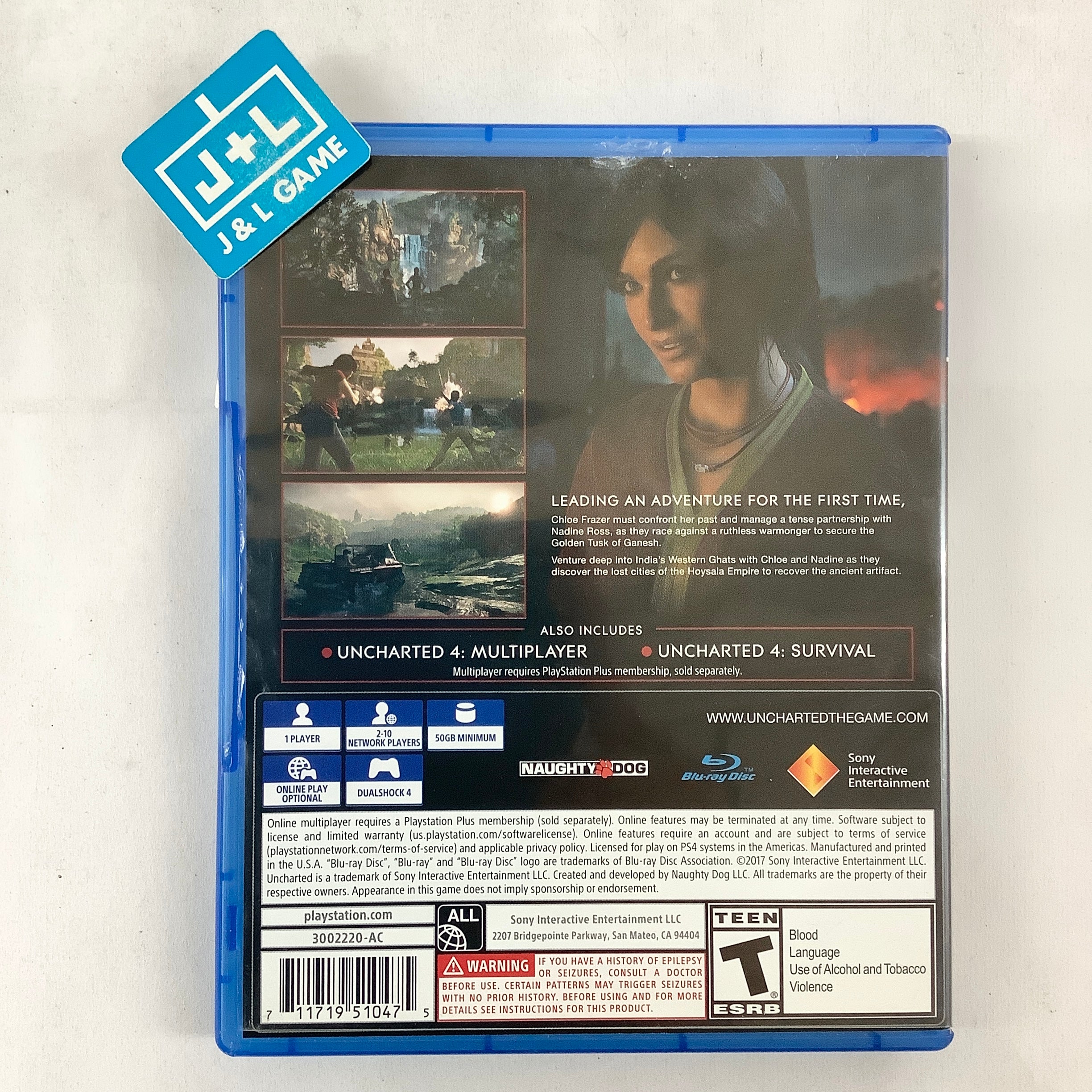 Uncharted: The Lost Legacy - (PS4) PlayStation 4 [Pre-Owned] Video Games Sony Interactive Entertainment   