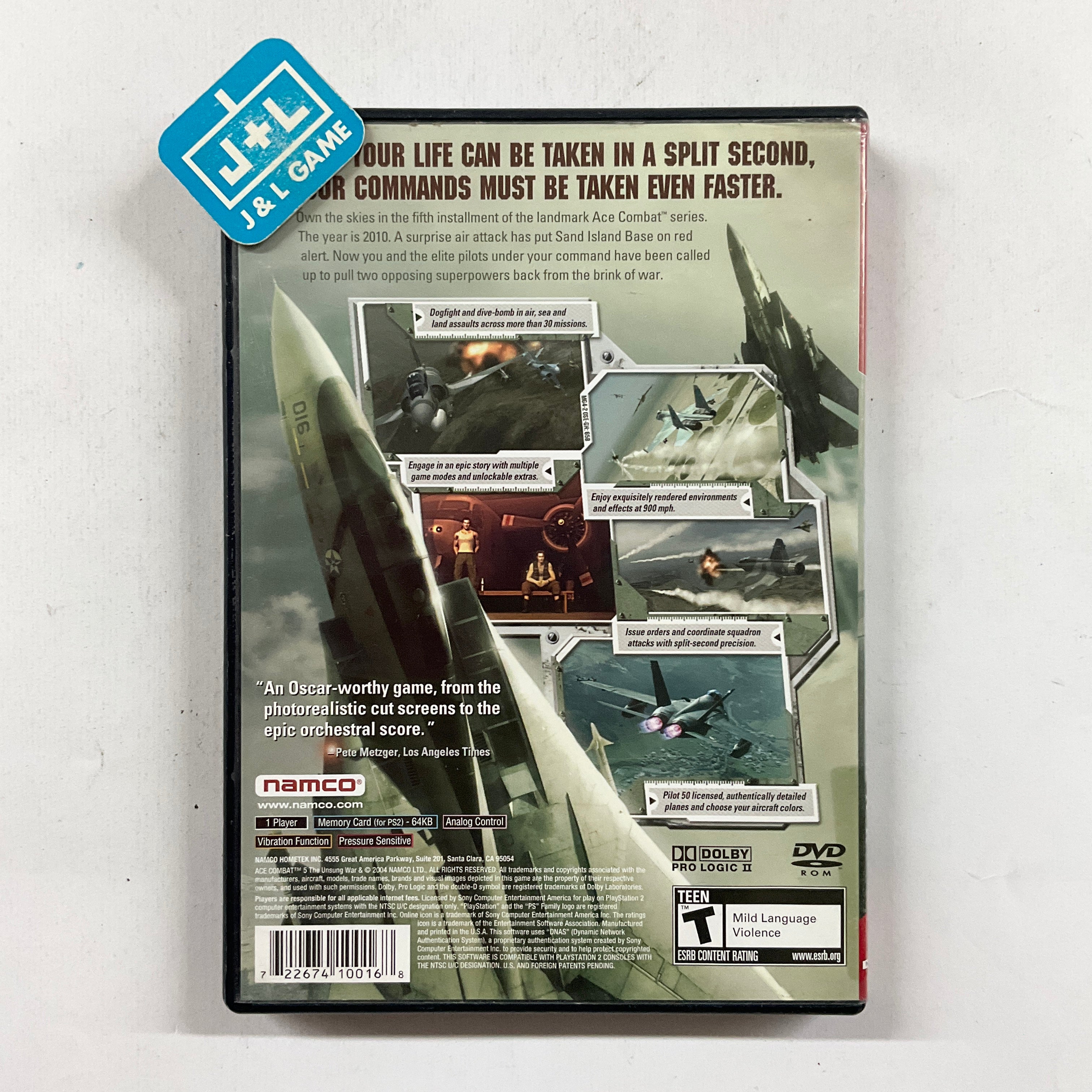 Ace Combat 5: The Unsung War (Greatest Hits) - (PS2) PlayStation 2 [Pre-Owned] Video Games Namco   