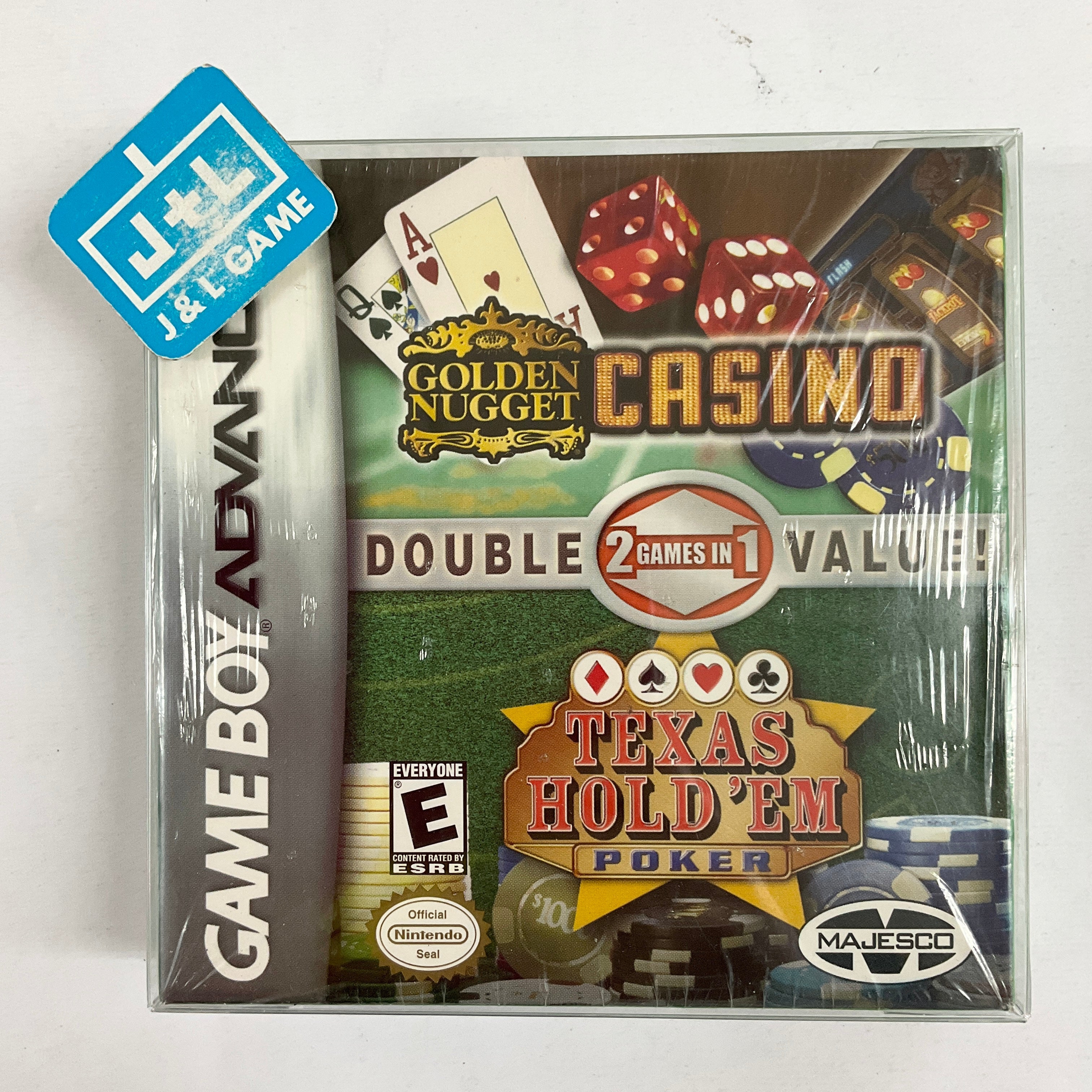 Golden Nugget Casino / Texas Hold 'Em Double Pack - (GBA) Game Boy Advance Video Games Majesco   