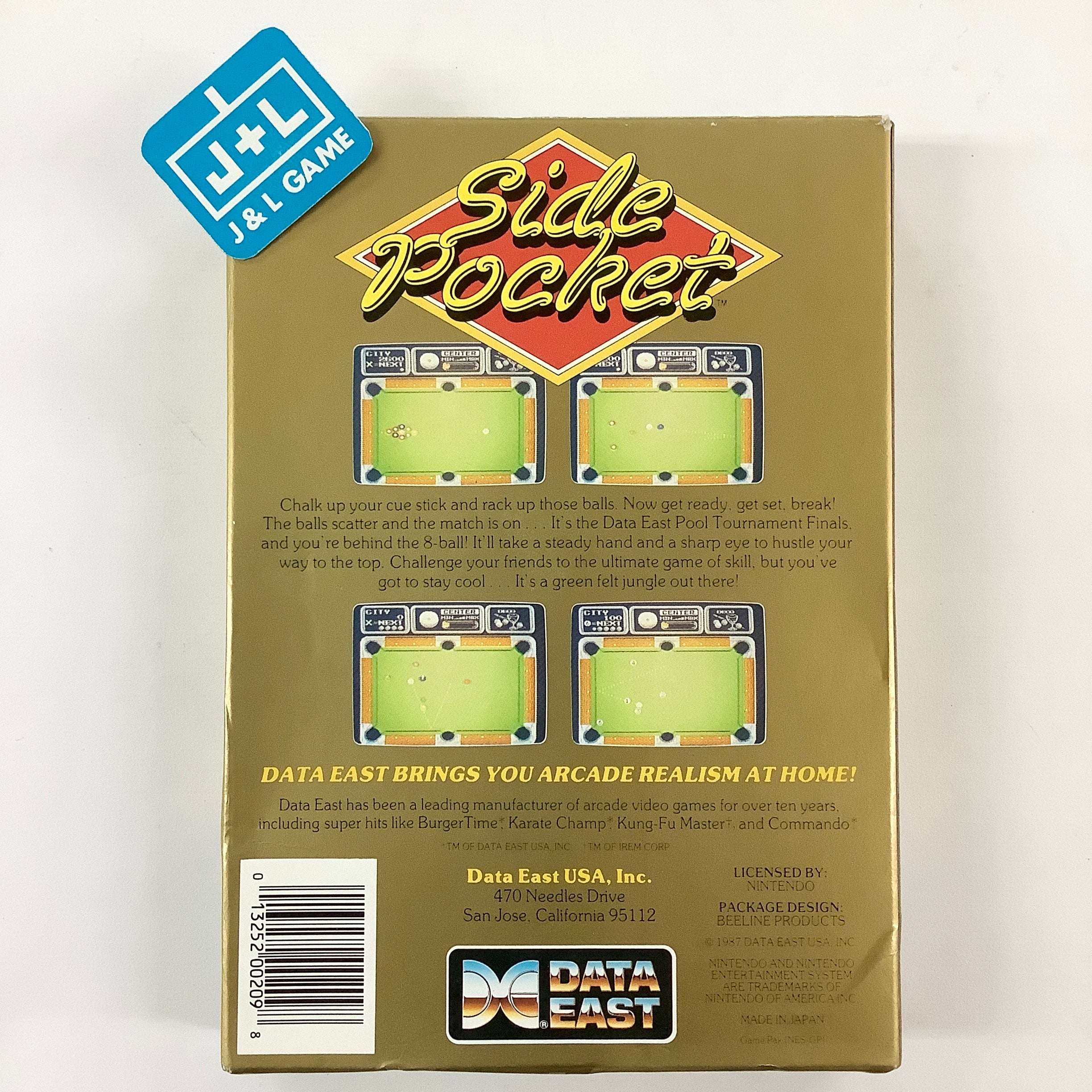 Side Pocket - (NES) Nintendo Entertainment System [Pre-Owned] Video Games Data East   