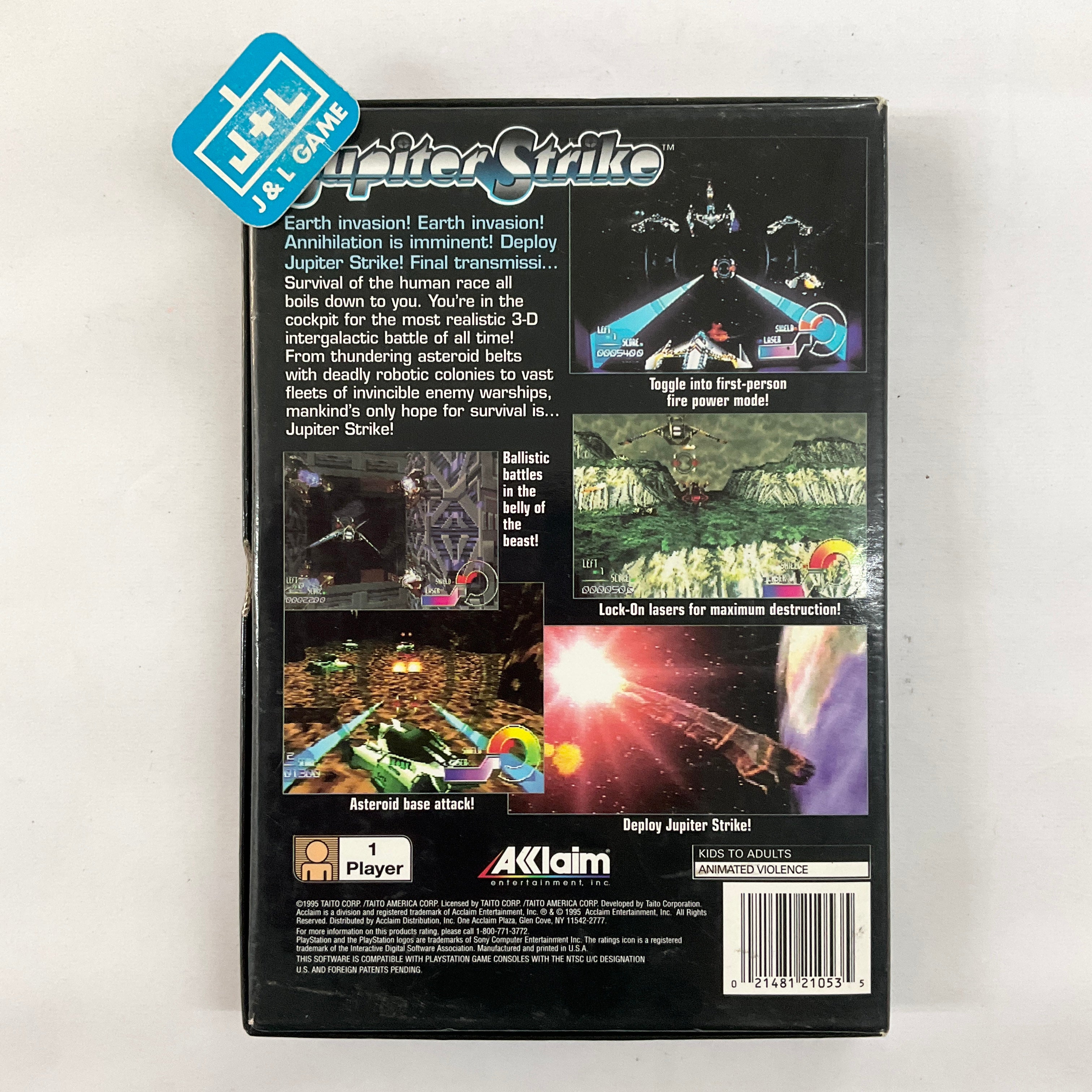 Jupiter Strike (Long Box) - (PS1) Playstation 1 [Pre-Owned] Video Games Playstation   