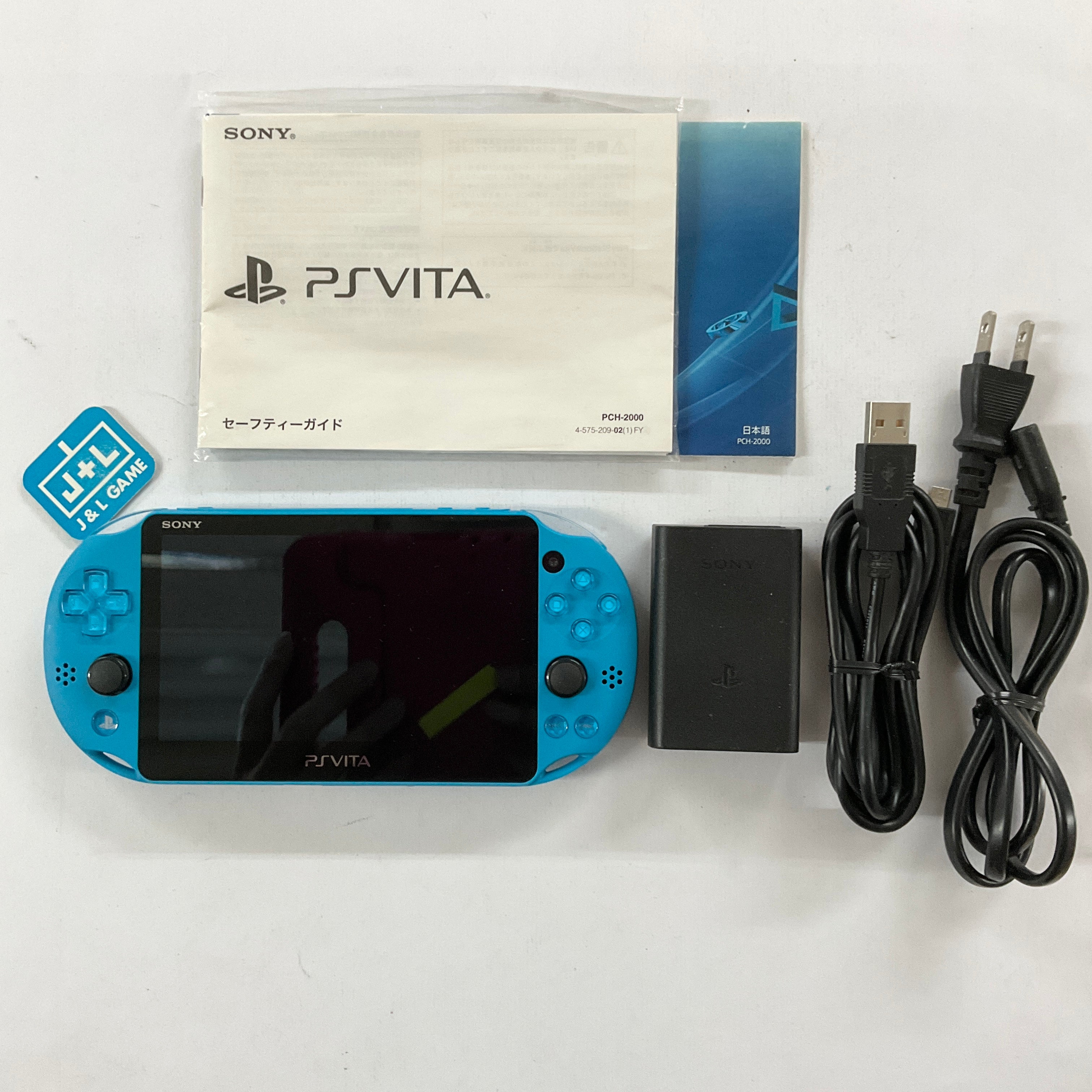 Sony PlayStation Vita 2000 Wi-Fi (Aqua Blue) - (PSV) PlayStation Vita [Pre-Owned] (Japanese Import) Consoles Sony   