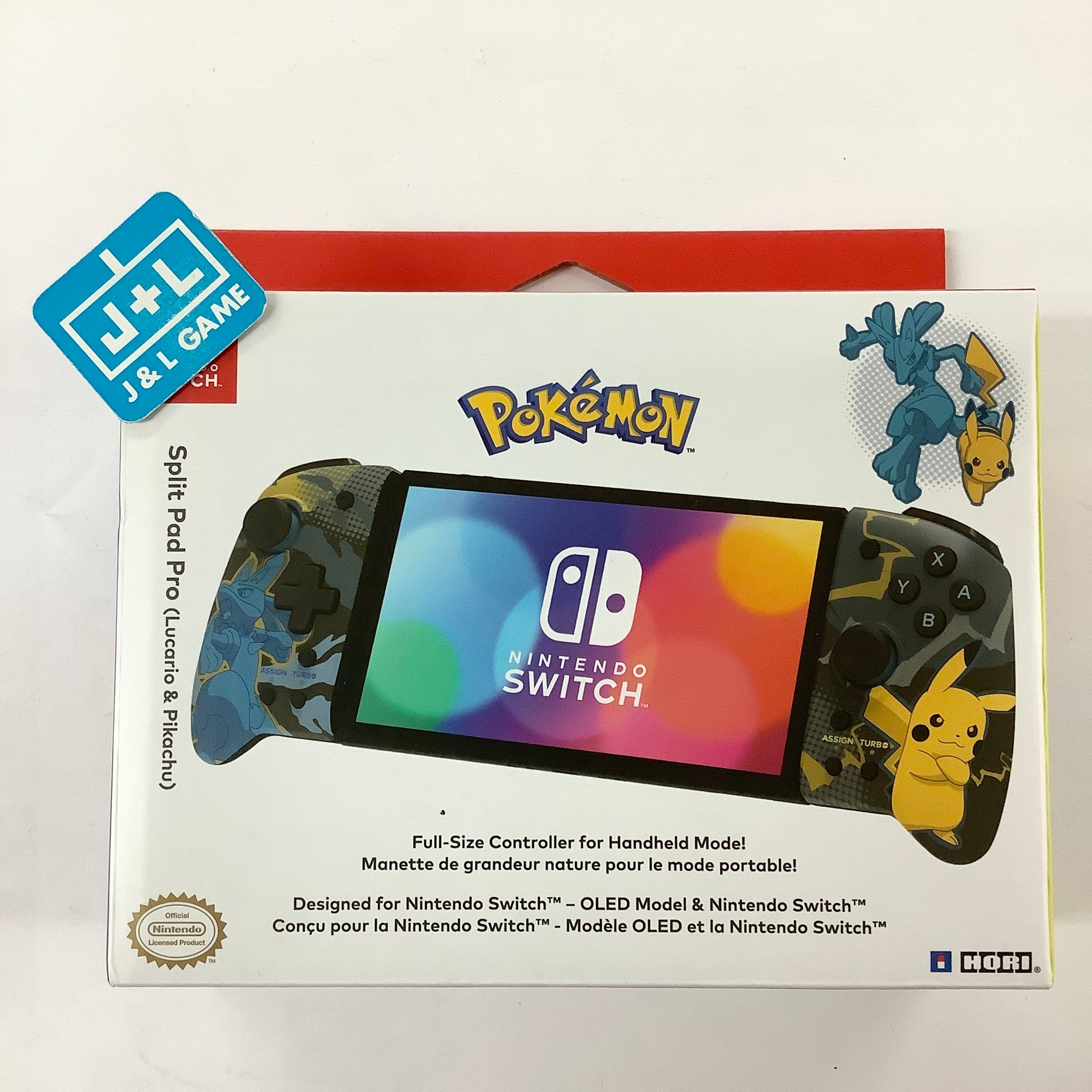 HORI Nintendo Switch Split Pad Pro (Pikachu & Lucario) - (NSW) Nintendo Switch Accessories HORI   