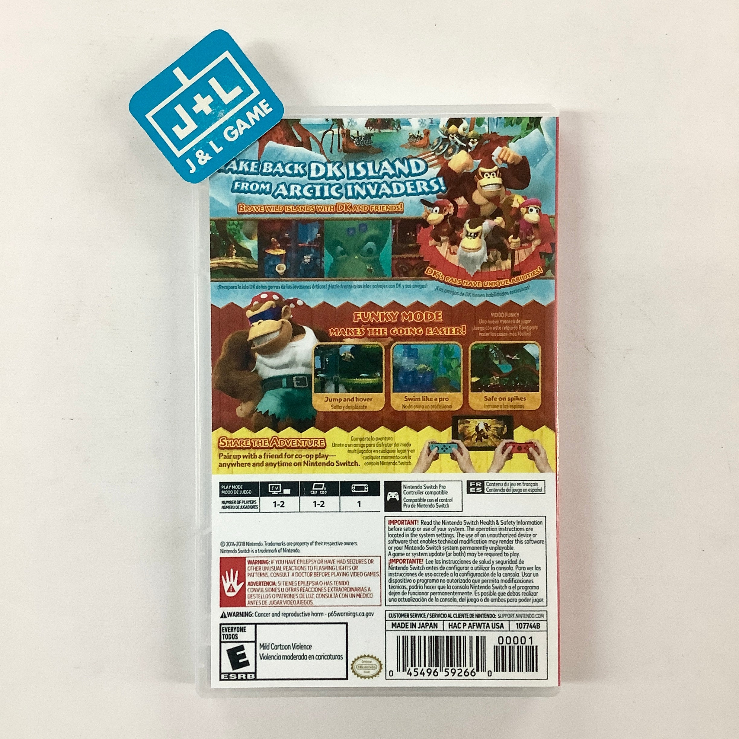 Donkey Kong Country: Tropical Freeze - (NSW) Nintendo Switch [Pre-Owned] Video Games Nintendo   