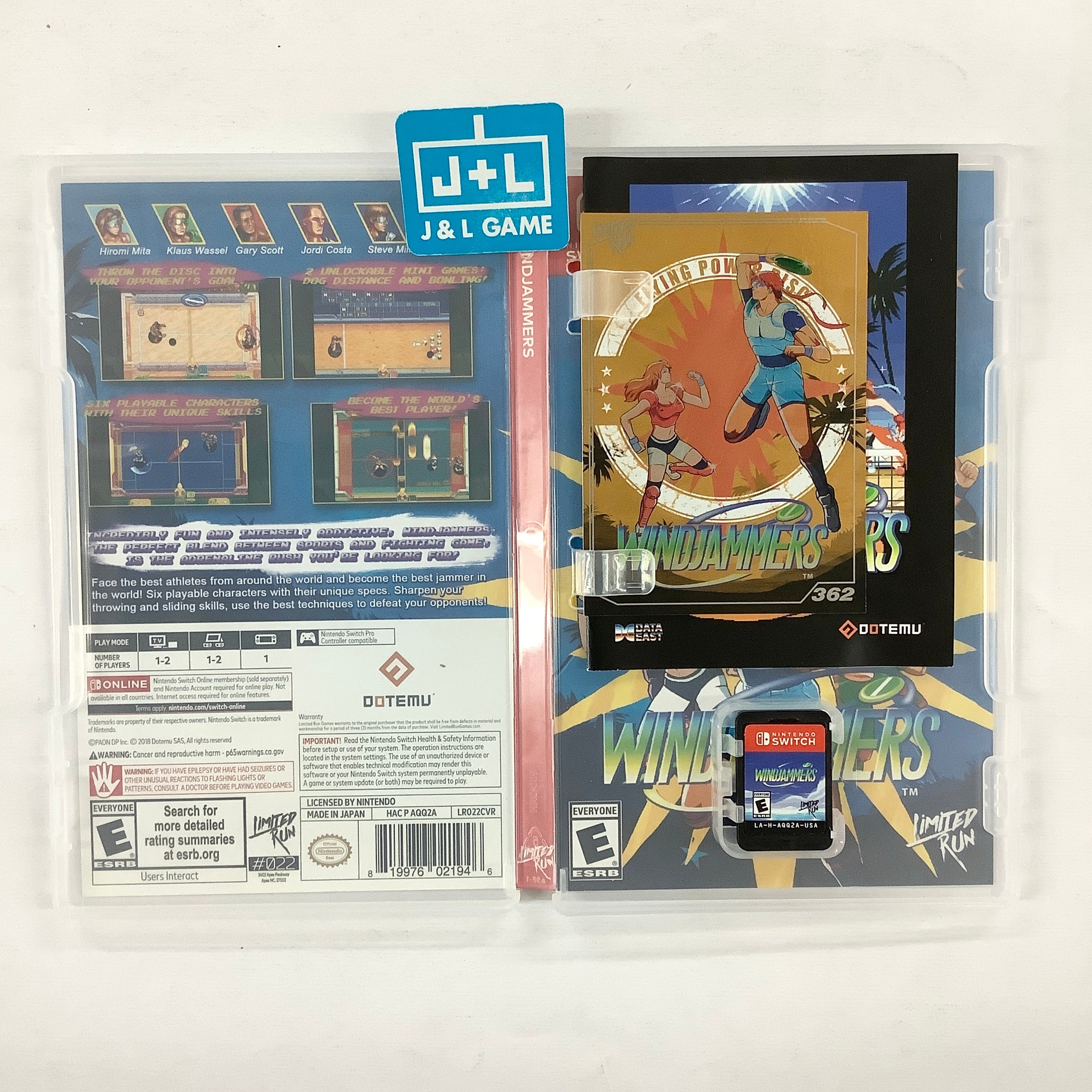 Windjammers (Limited Run #022) - (NSW) Nintendo Switch [Pre-Owned] Video Games Limited Run Games   