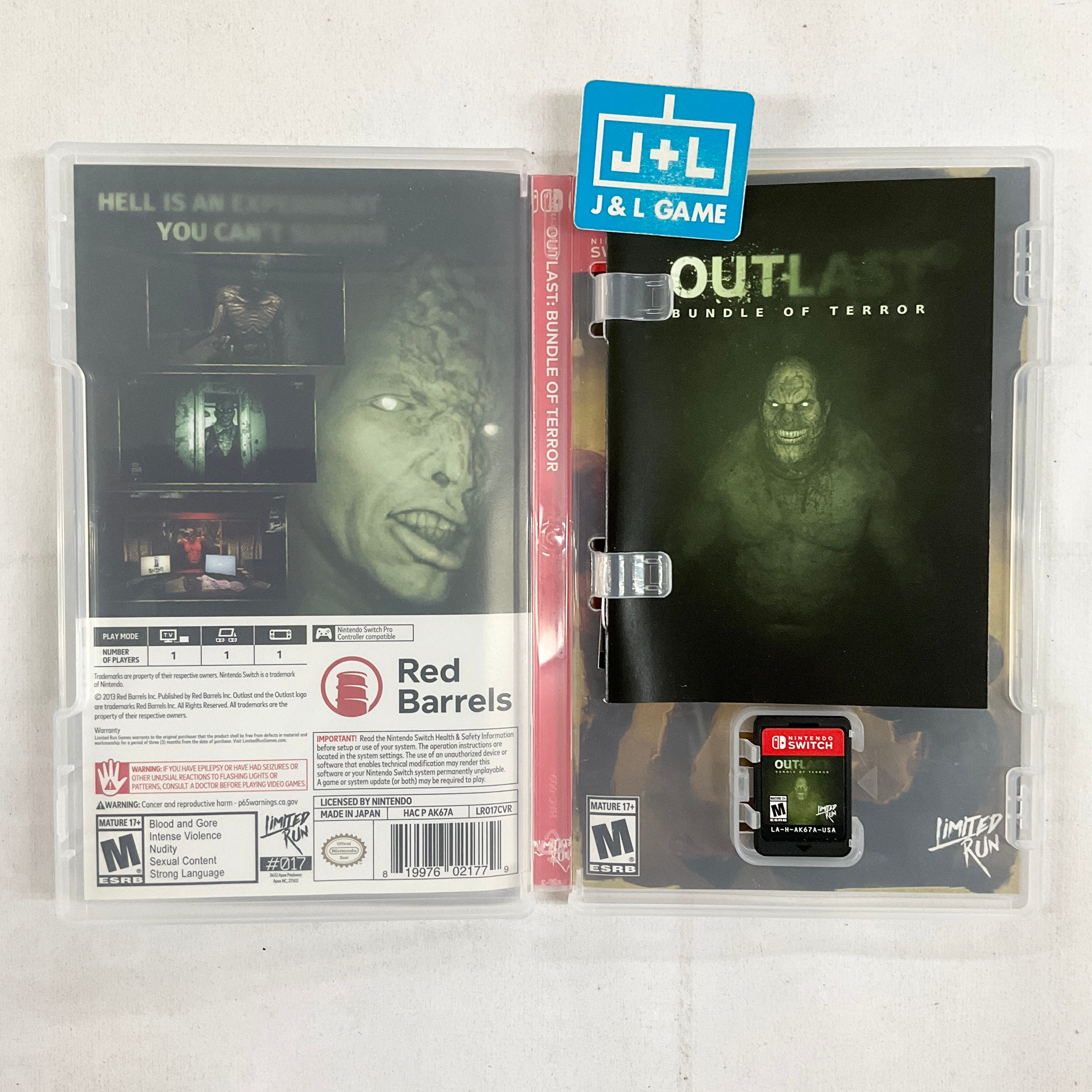 Outlast Bundle of Terror / Outlast 2 (Limited Run #017 #018) - (NSW) Nintendo Switch [Pre-Owned] Video Games Limited Run Games   