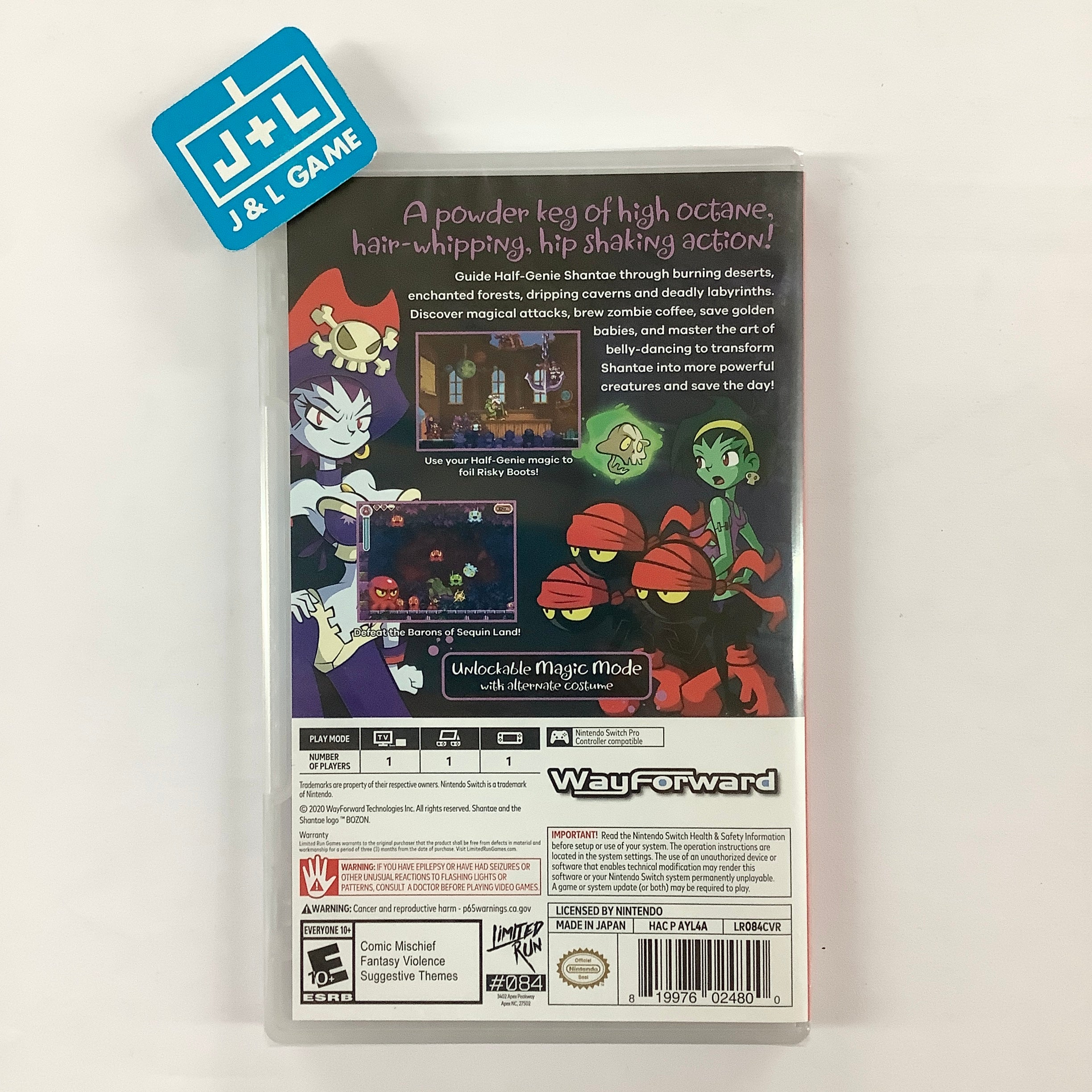 Shantae Risky's Revenge (Limited Run #084) - (NSW) Nintendo Switch Video Games Limited Run Games   