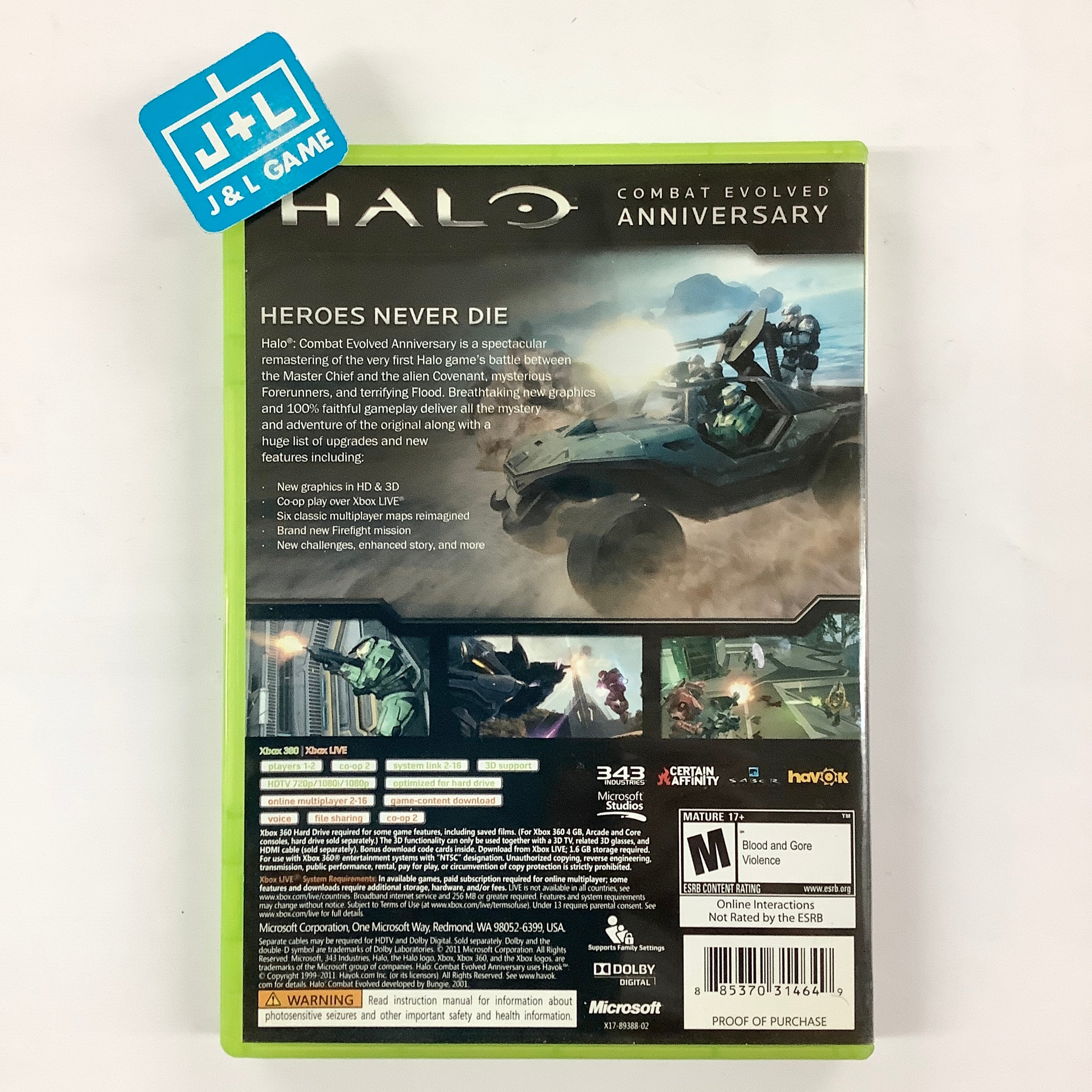 Halo: Combat Evolved Anniversary - Xbox 360 [Pre-Owned] Video Games Microsoft   