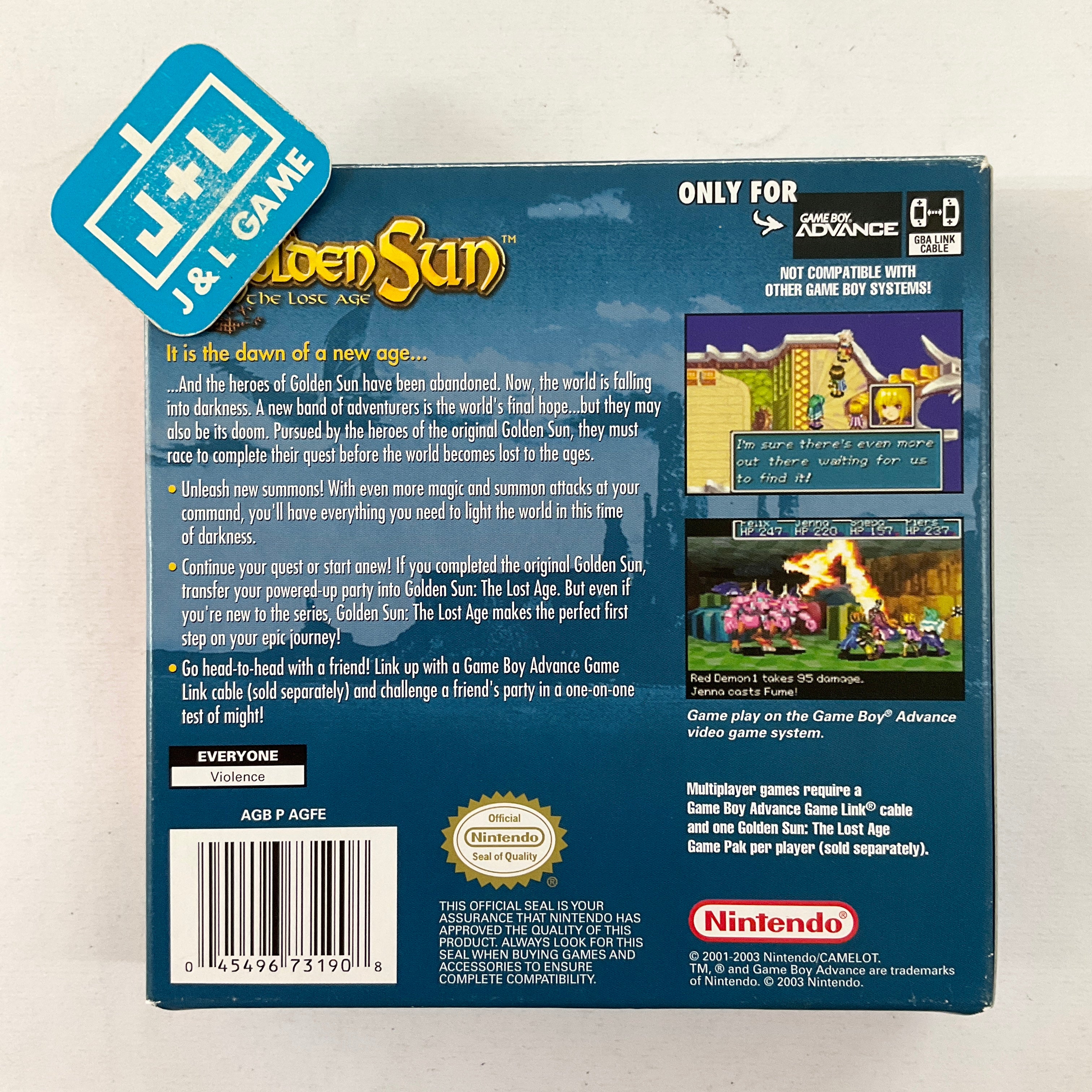 Golden Sun: The Lost Age - (GBA) Game Boy Advance [Pre-Owned] Video Games Nintendo   