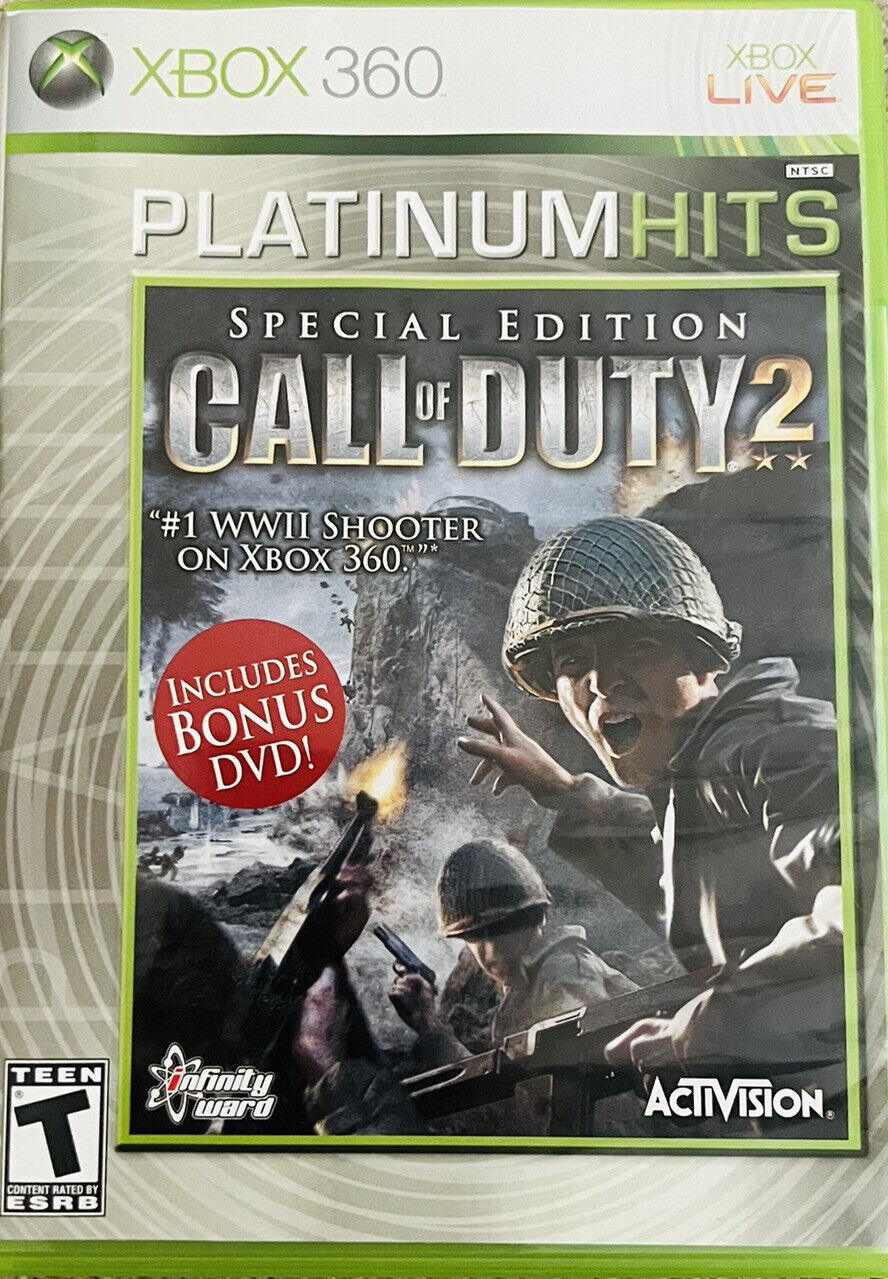 Call of Duty 2 (Special Edition) (Platinum Hits) - Xbox 360 Video Games Activision   