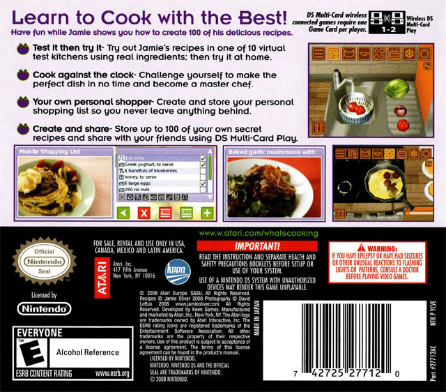 What's Cooking with Jamie Oliver - (NDS) Nintendo DS Video Games Atari SA   