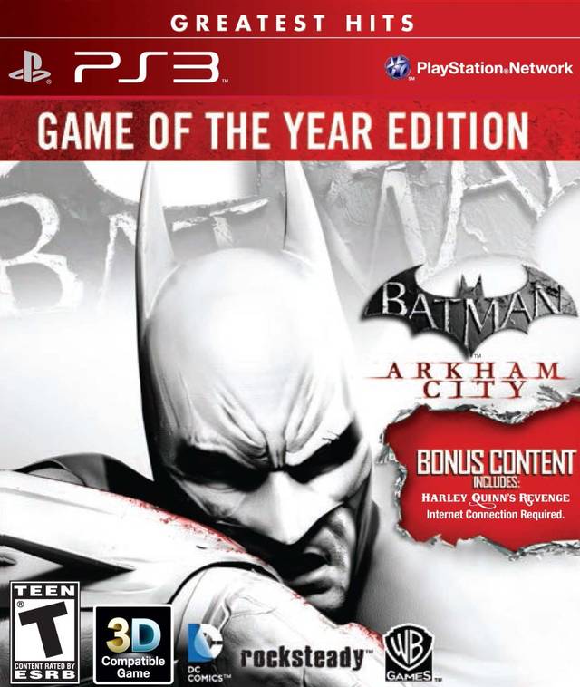 Batman: Arkham City - Game of the Year Edition (Greatest Hits) - (PS3) PlayStation 3 {Pre-Owned] Video Games Warner Bros. Interactive Entertainment   