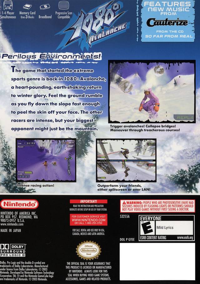 1080: Avalanche (Features New Music From Nouvelle Musique) - (GC) GameCube [Pre-Owned] Video Games Nintendo   