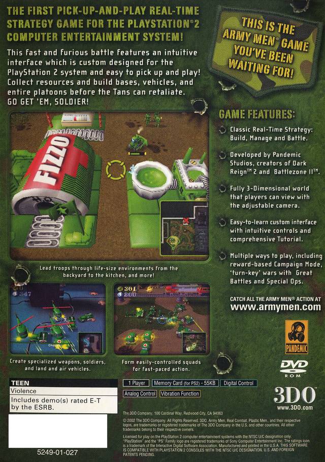 Army Men: RTS - (PS2) PlayStation 2 [Pre-Owned] Video Games 3DO   