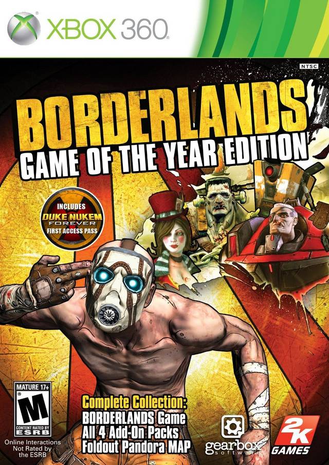 Borderlands: Game of the Year Edition - Xbox 360 [Pre-Owned] Video Games Take-Two Interactive   