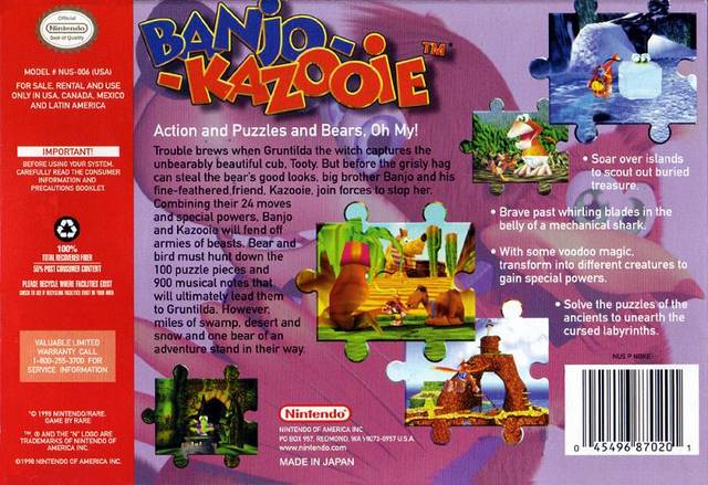 Banjo-Kazooie - (N64) Nintendo 64 [Pre-Owned] Video Games Nintendo   