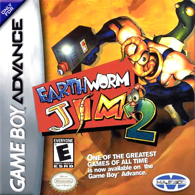 Earthworm Jim 2 - (GBA) Game Boy Advance [Pre-Owned] Video Games Majesco   