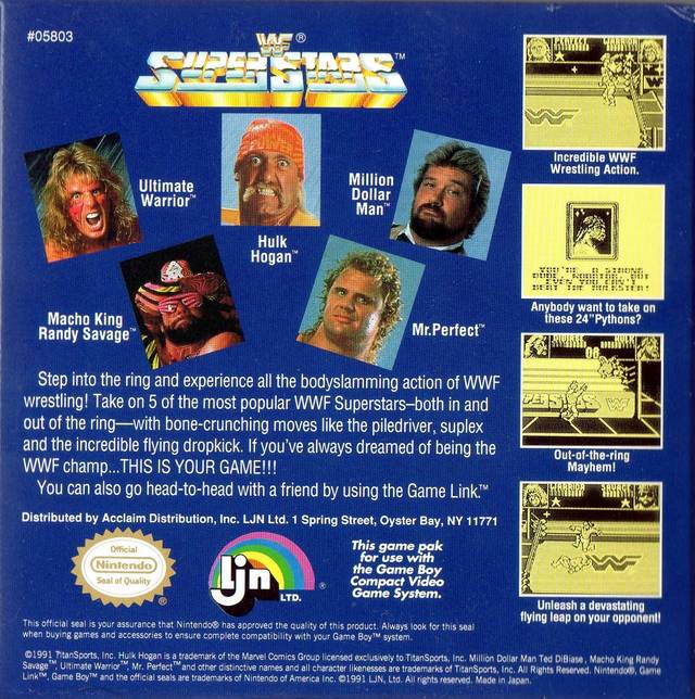 WWF Superstars - (GB) Game Boy [Pre-Owned] Video Games LJN Ltd.   