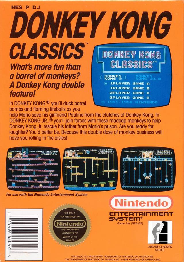 Donkey Kong Classics - (NES) Nintendo Entertainment System [Pre-Owned] Video Games Nintendo   