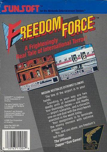 Freedom Force - (NES) Nintendo Entertainment System [Pre-Owned] Video Games SunSoft   