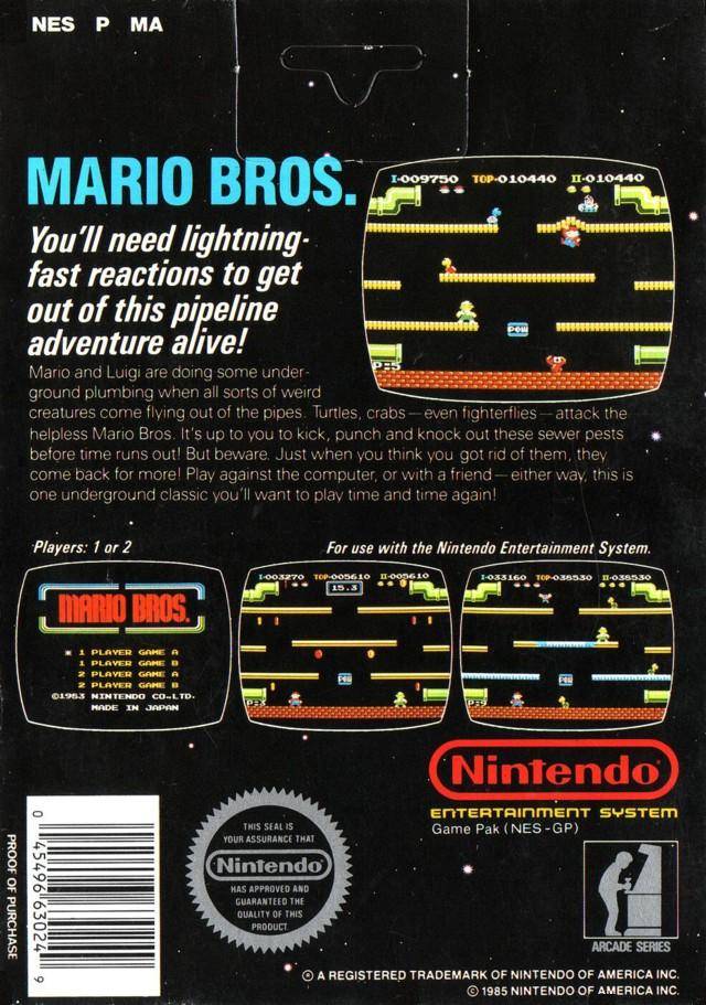 Mario Bros. Arcade Classic Series - (NES) Nintendo Entertainment System [Pre-Owned] Video Games Nintendo   