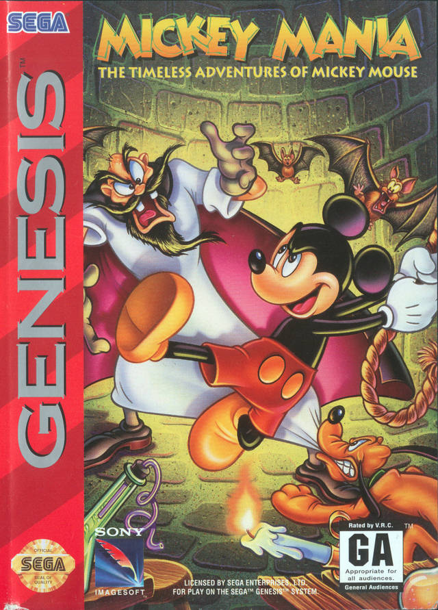 Mickey Mania: The Timeless Adventures of Mickey Mouse - (SG) SEGA Genesis [Pre-Owned] Video Games Sony Imagesoft   